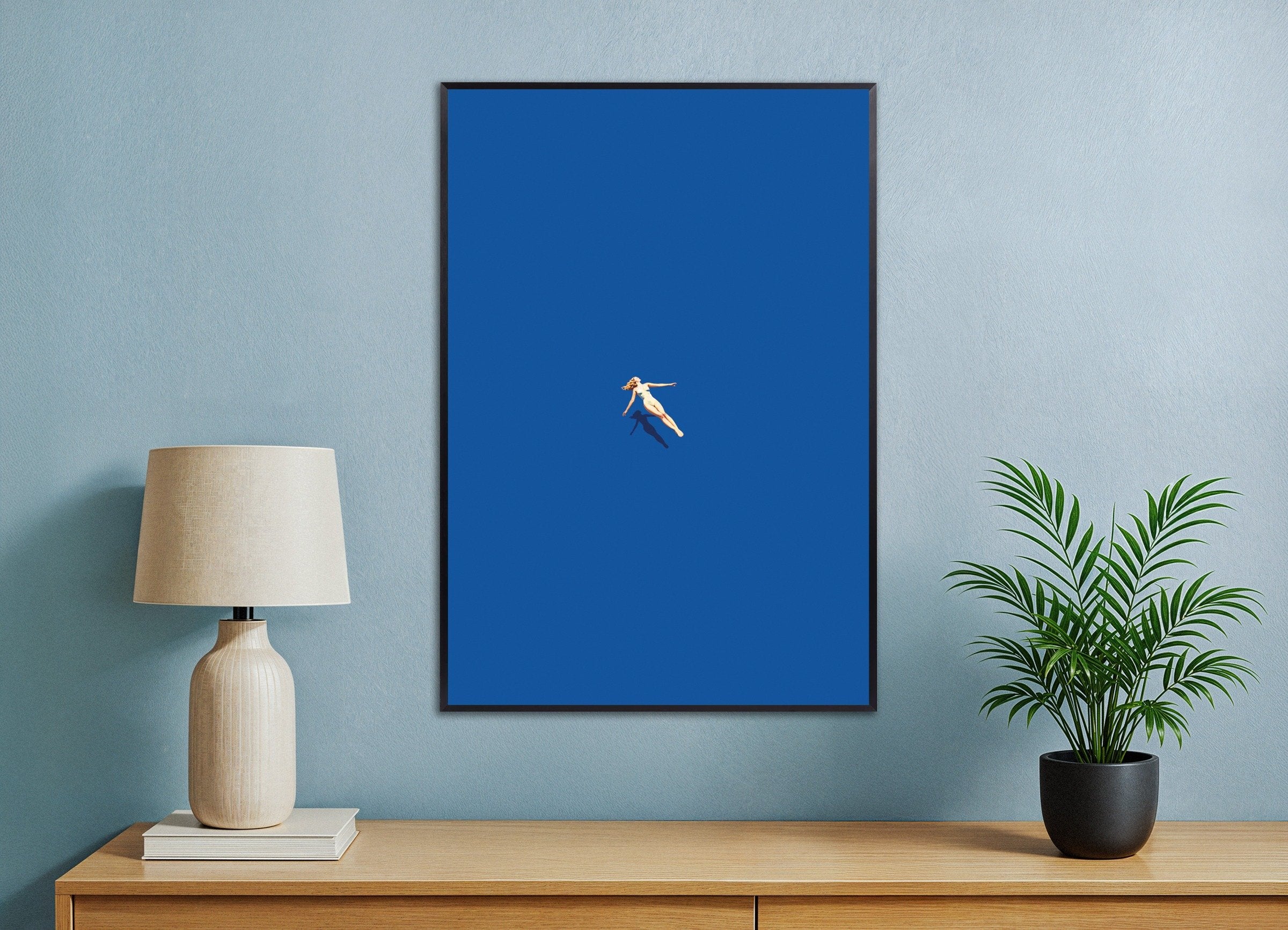 Donna che galleggia sull'acqua, poster SPA