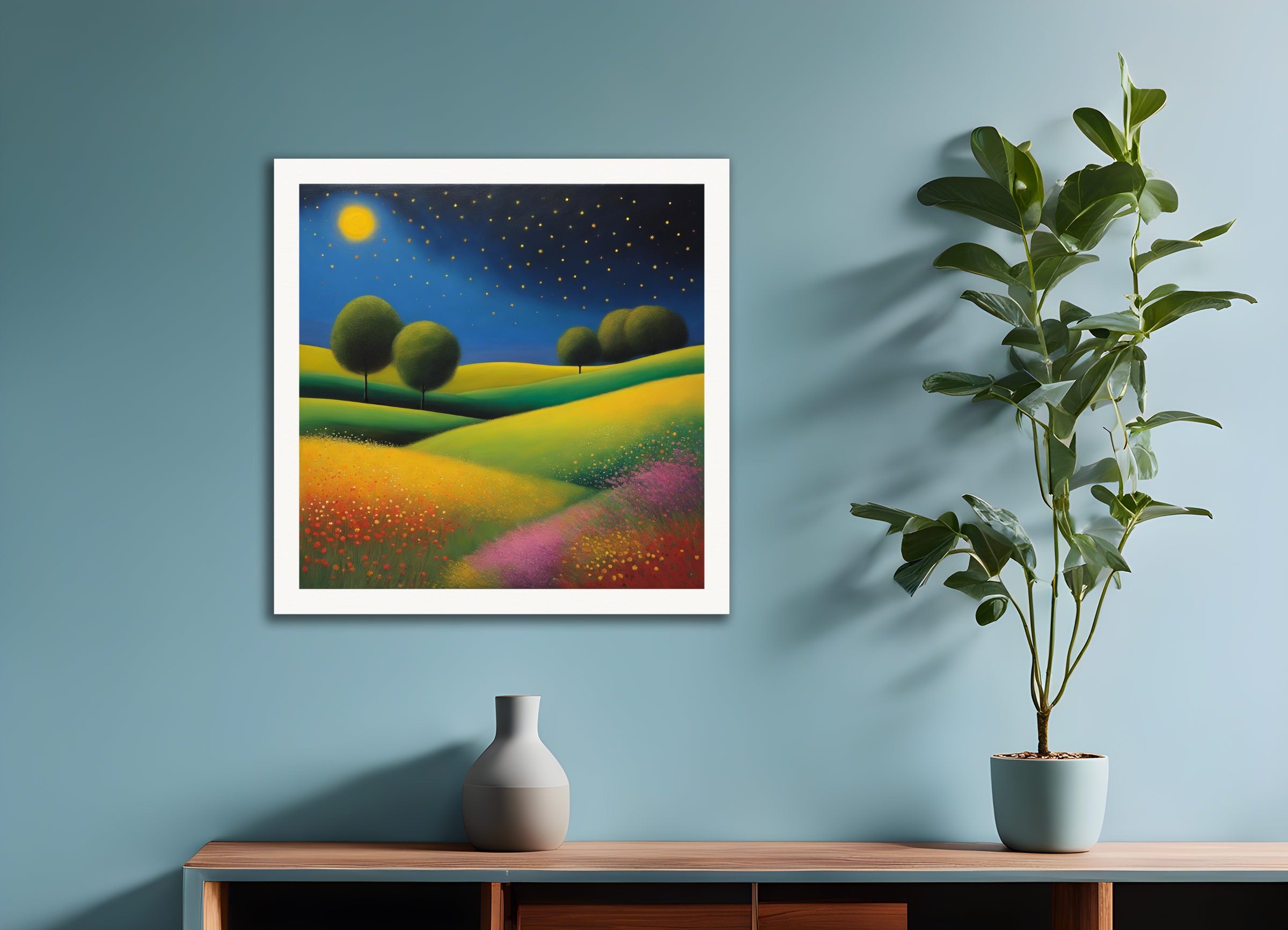 Poster: Scottish painting of abstract expressionism,