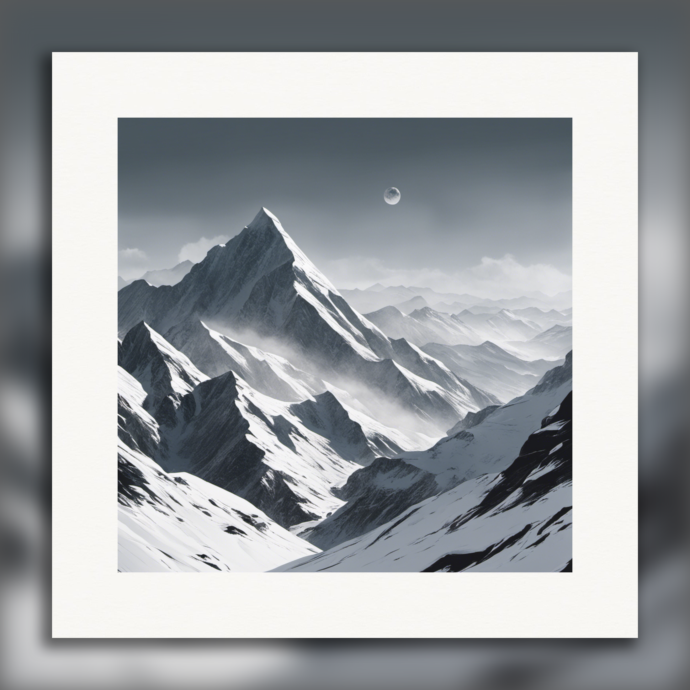 Neo-minimalismo, Montagne - Poster