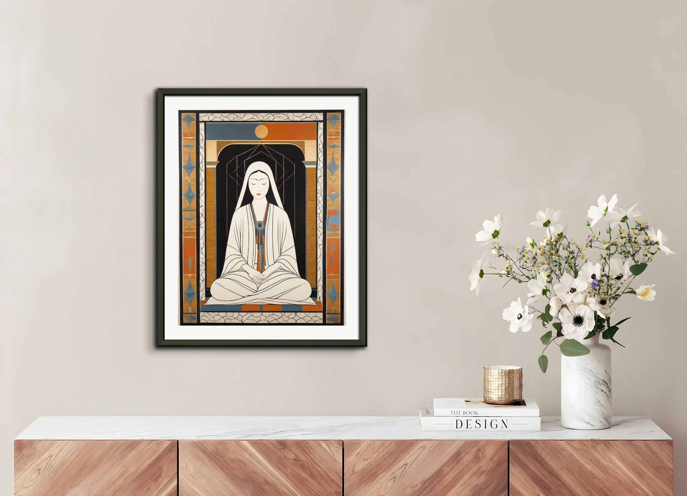 Poster with metal frame: Dreamlike and transcendent American painting,