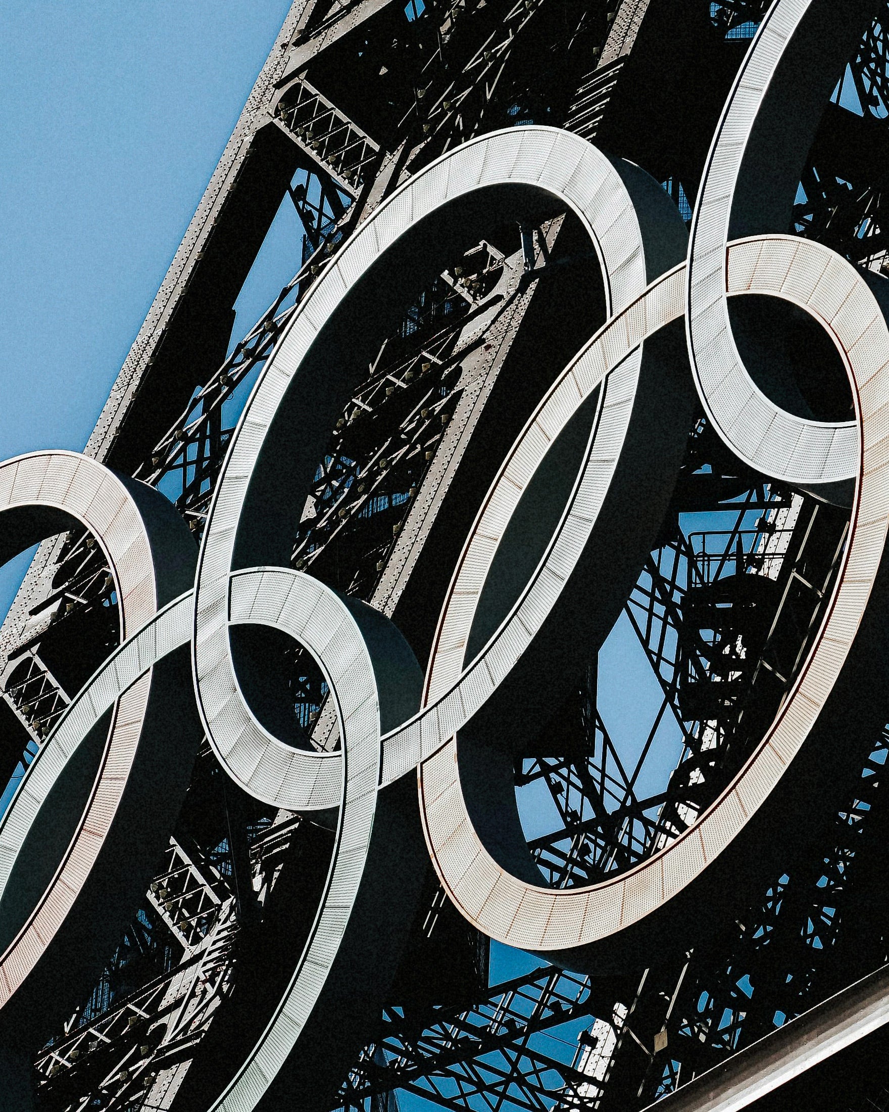 Poster delle Olimpiadi del 2024, Parigi, Torre Eiffel