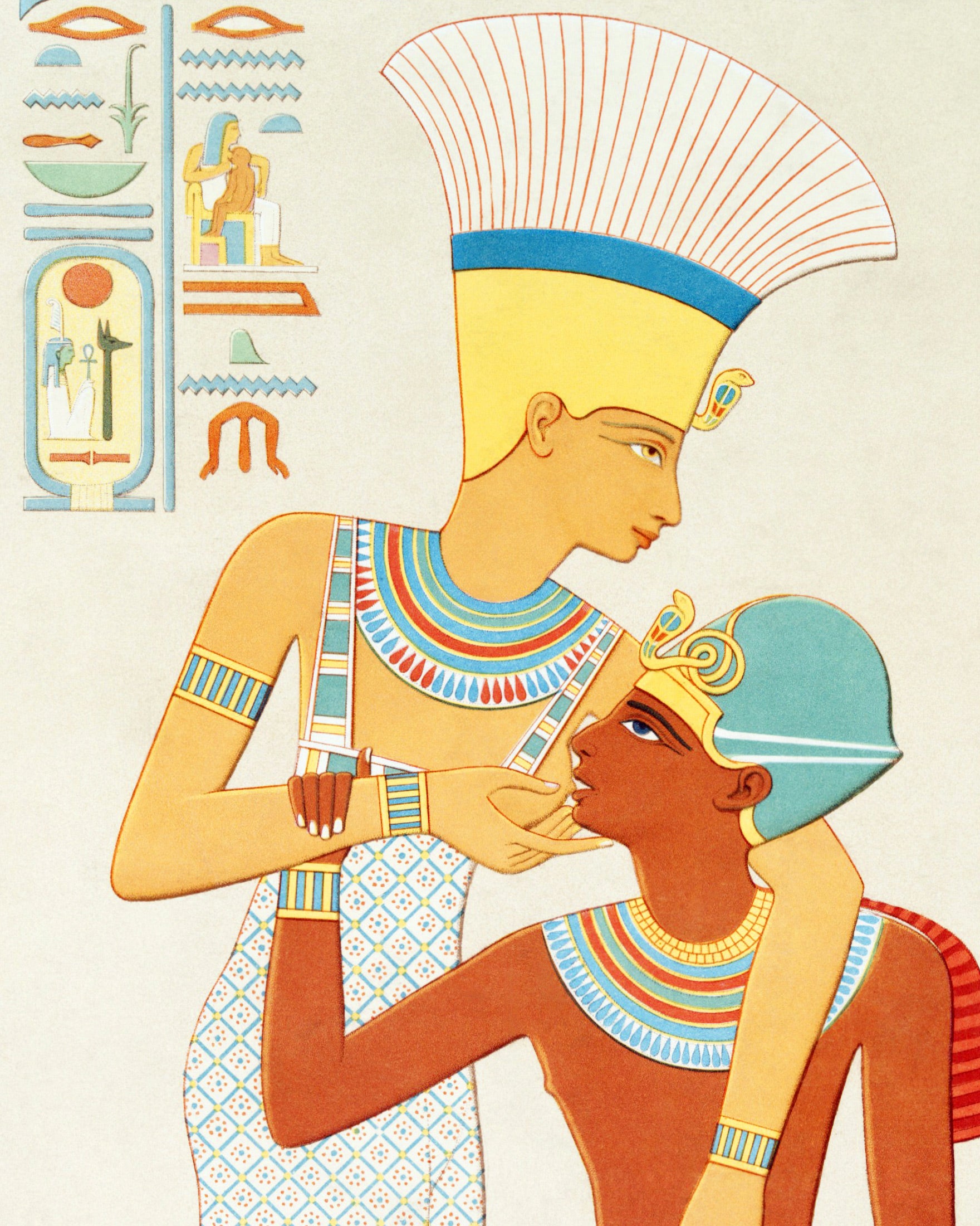 Dea Anuqet & Ramses II – Stampa d'Arte Egiziana Poster