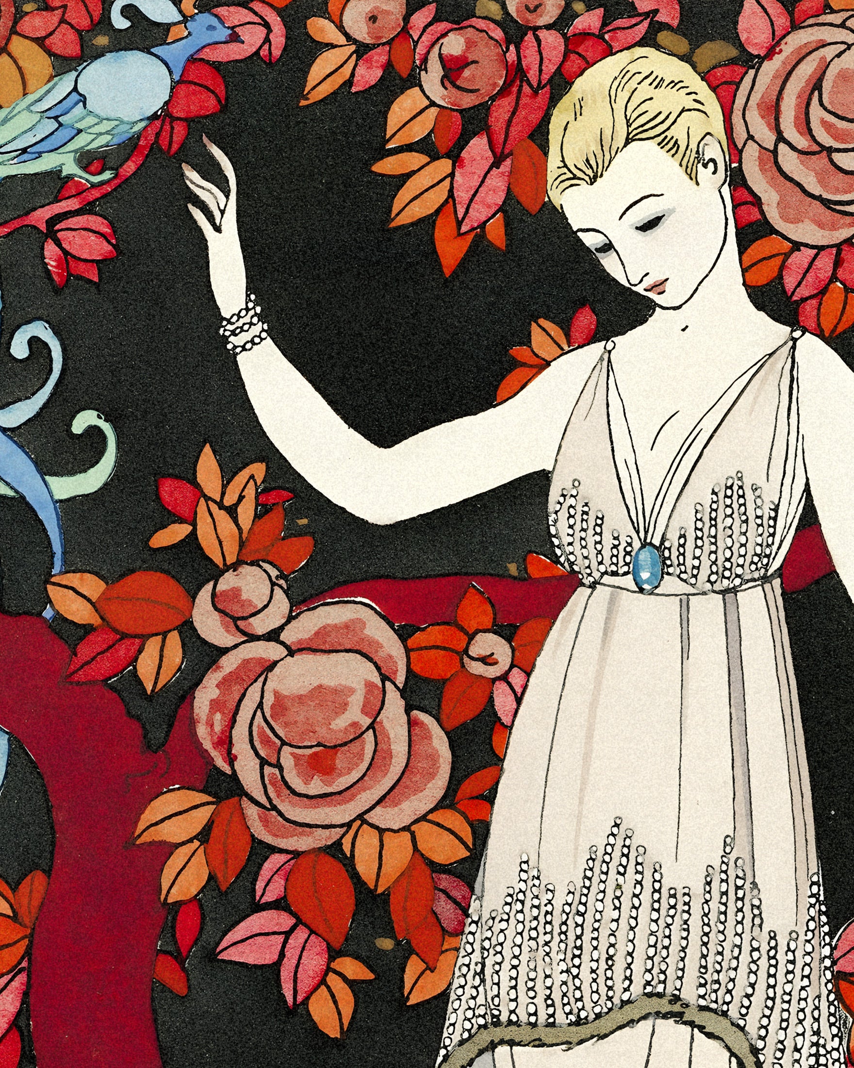 "L'Arbre de Science" di Georges Barbier (1914) - Art Deco Poster