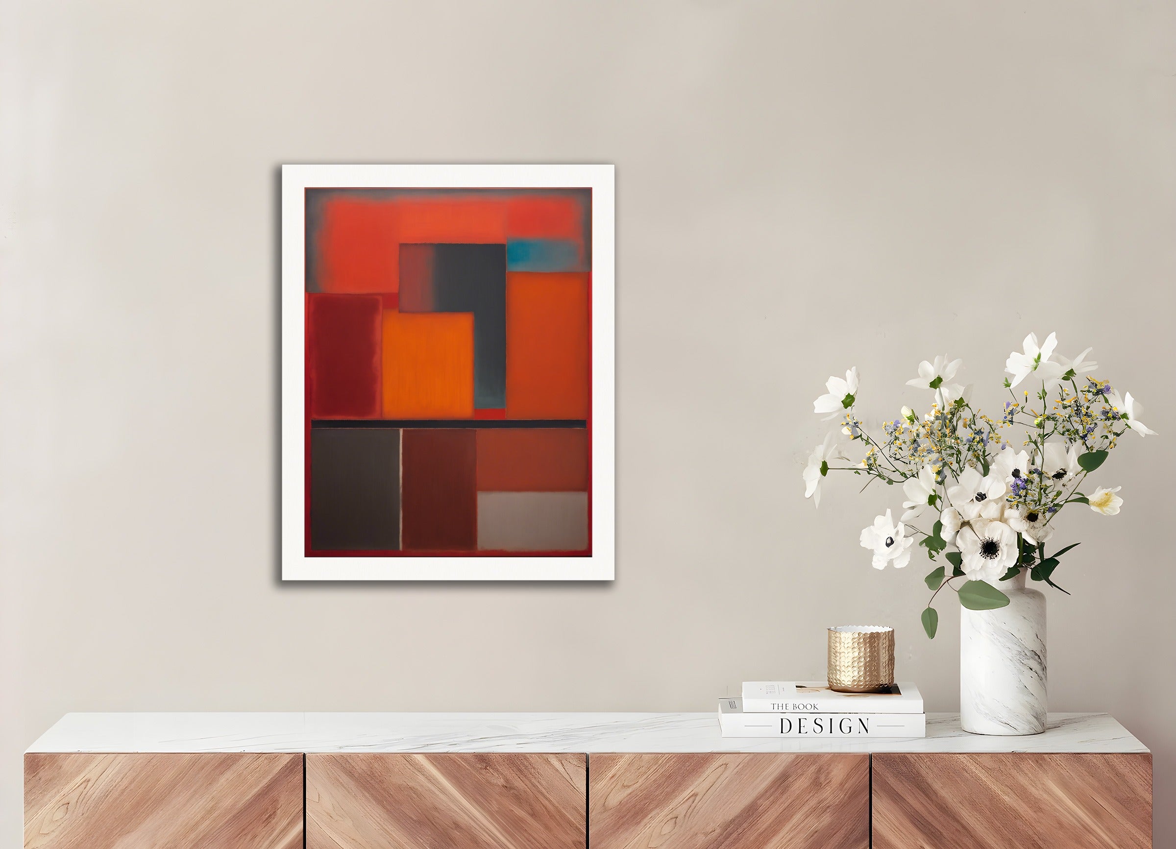 Poster: 20th century American abstract expressionism,