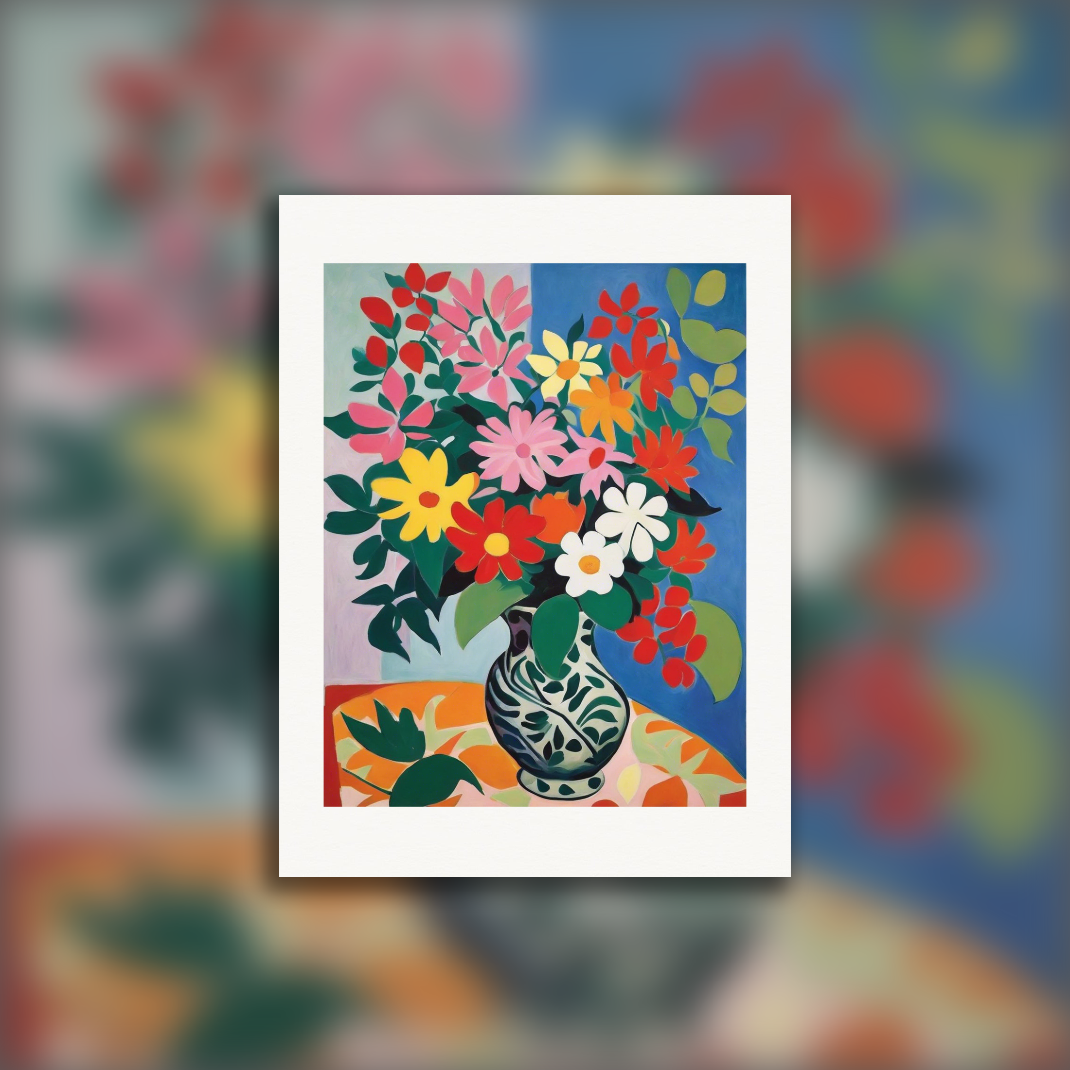 Forme espressive e astratte, sensibilità decorativa, Fiori - Poster