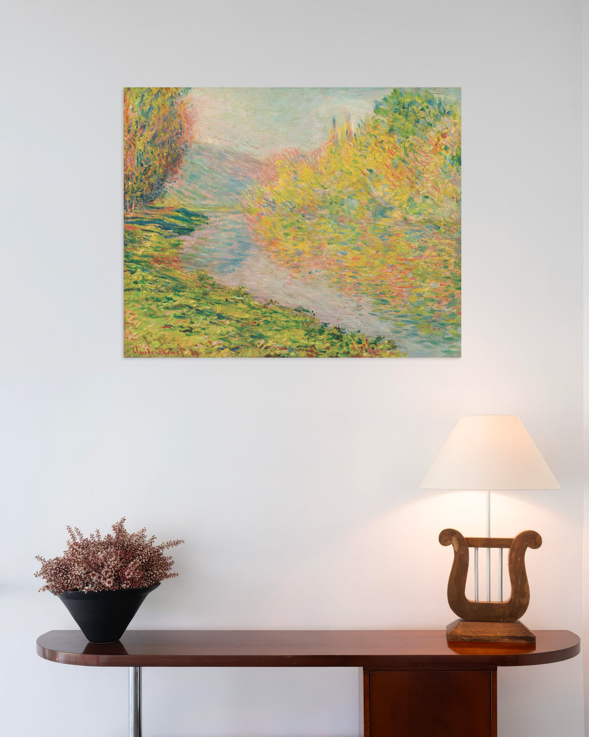 Poster Autunno a Jeufosse (1884) di Claude Monet