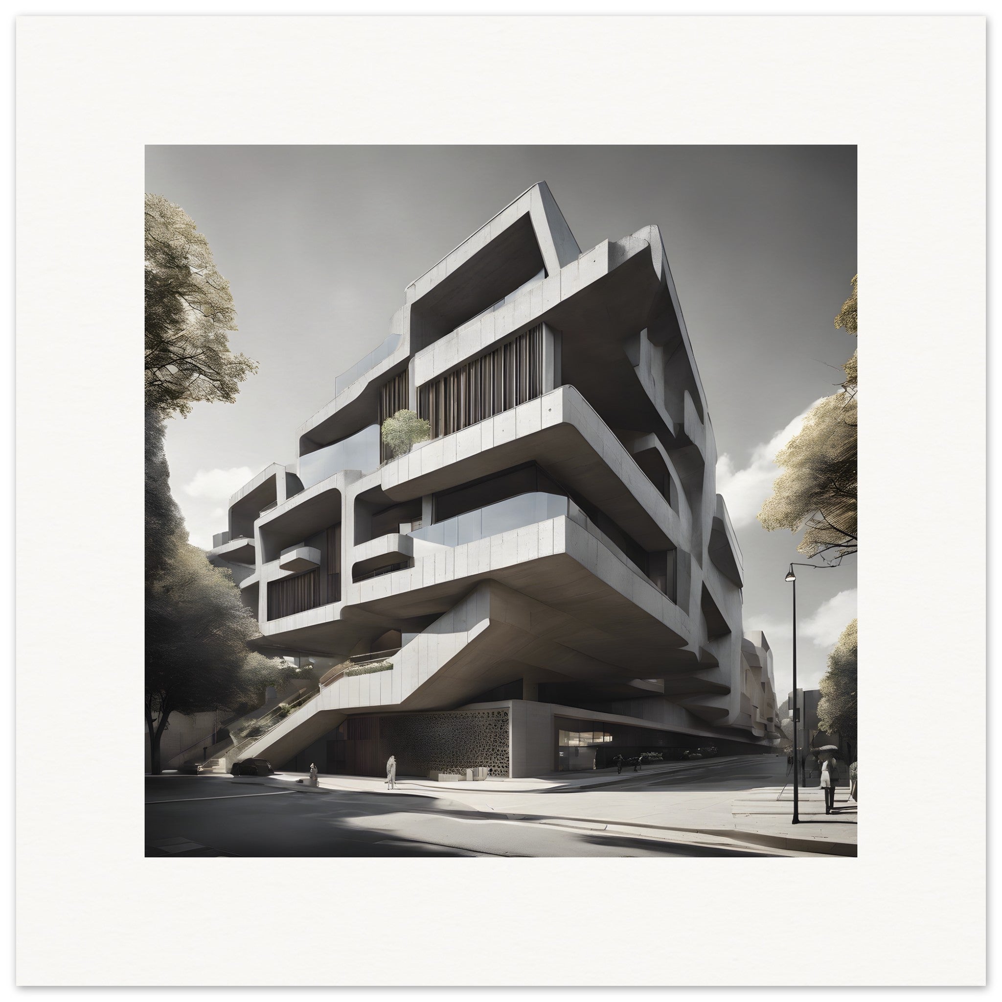 Tardo modernismo, architettura brutalista - Poster