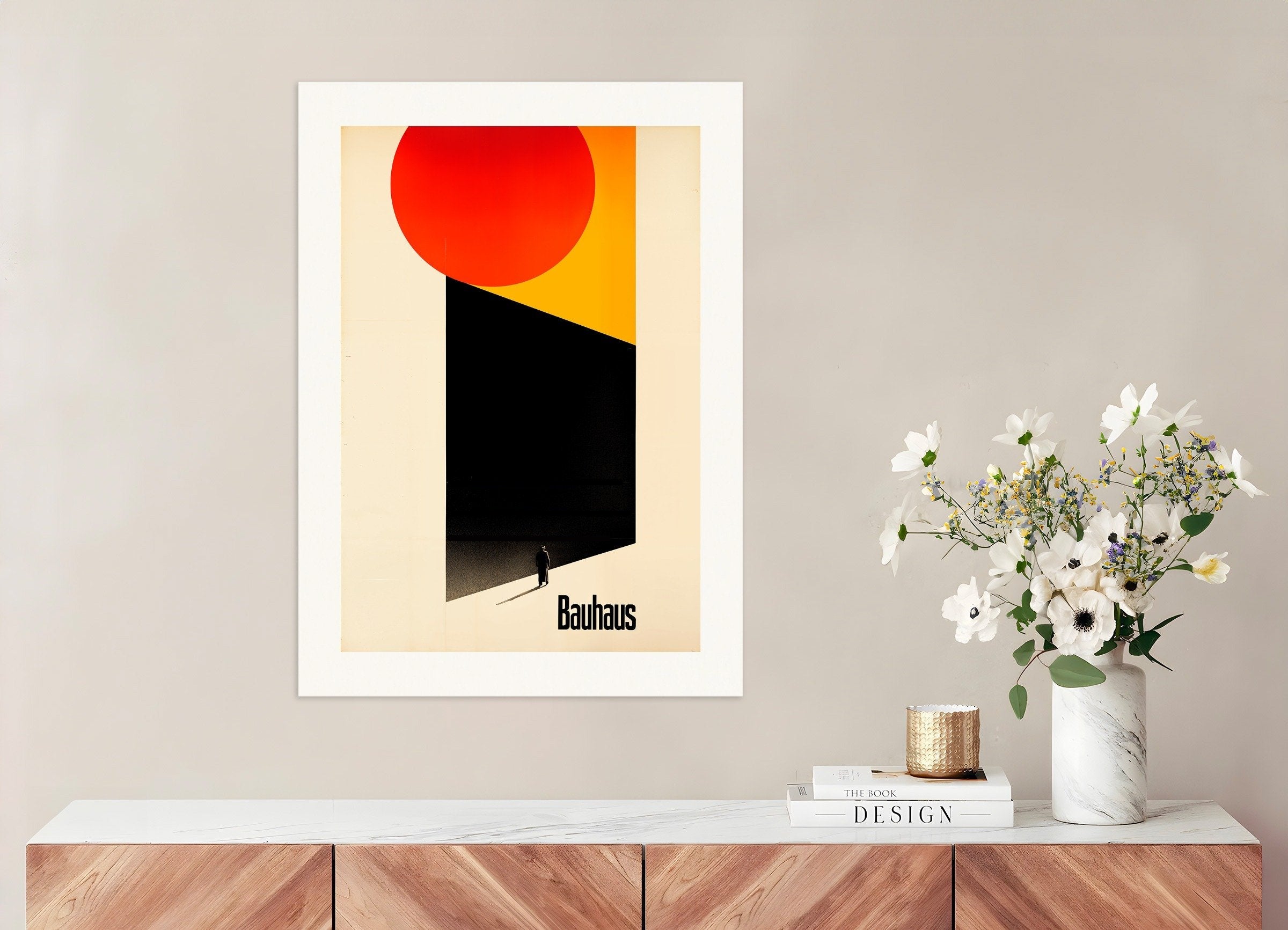 Poster of Bauhaus poster, facing the unknown