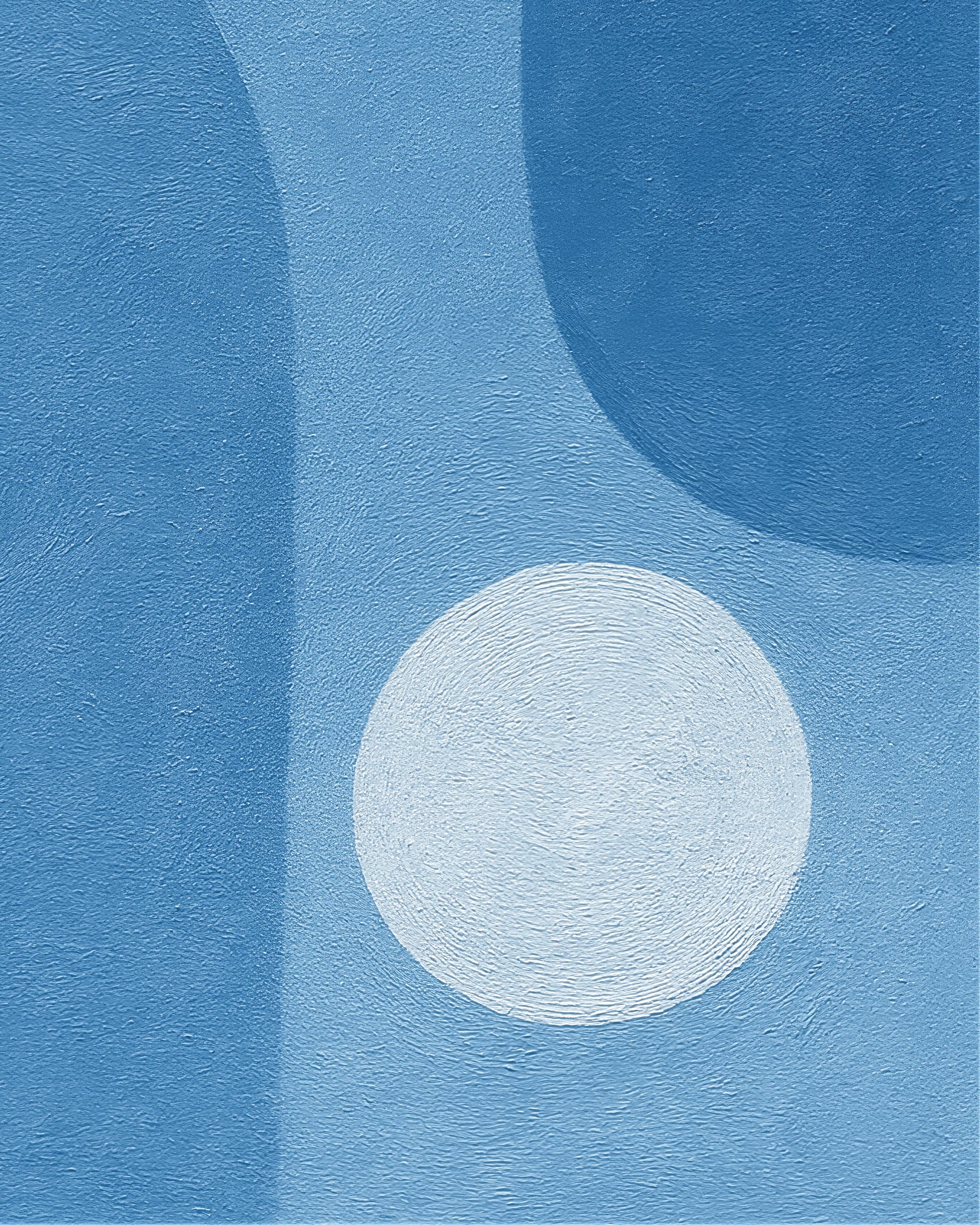 Blue Atmosphere – poster con forme astratte blu