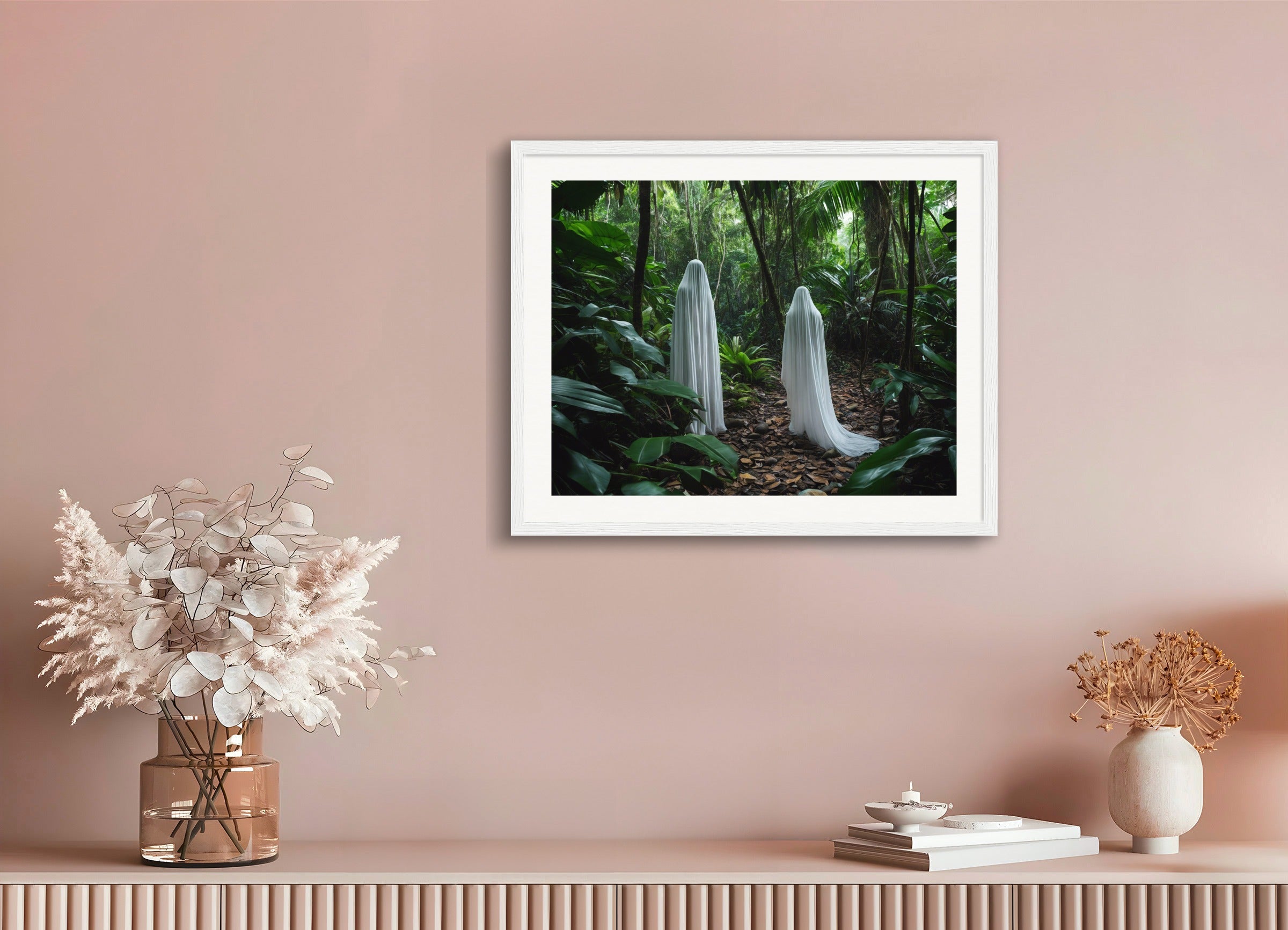 Poster with wood frame: Realistic photography,