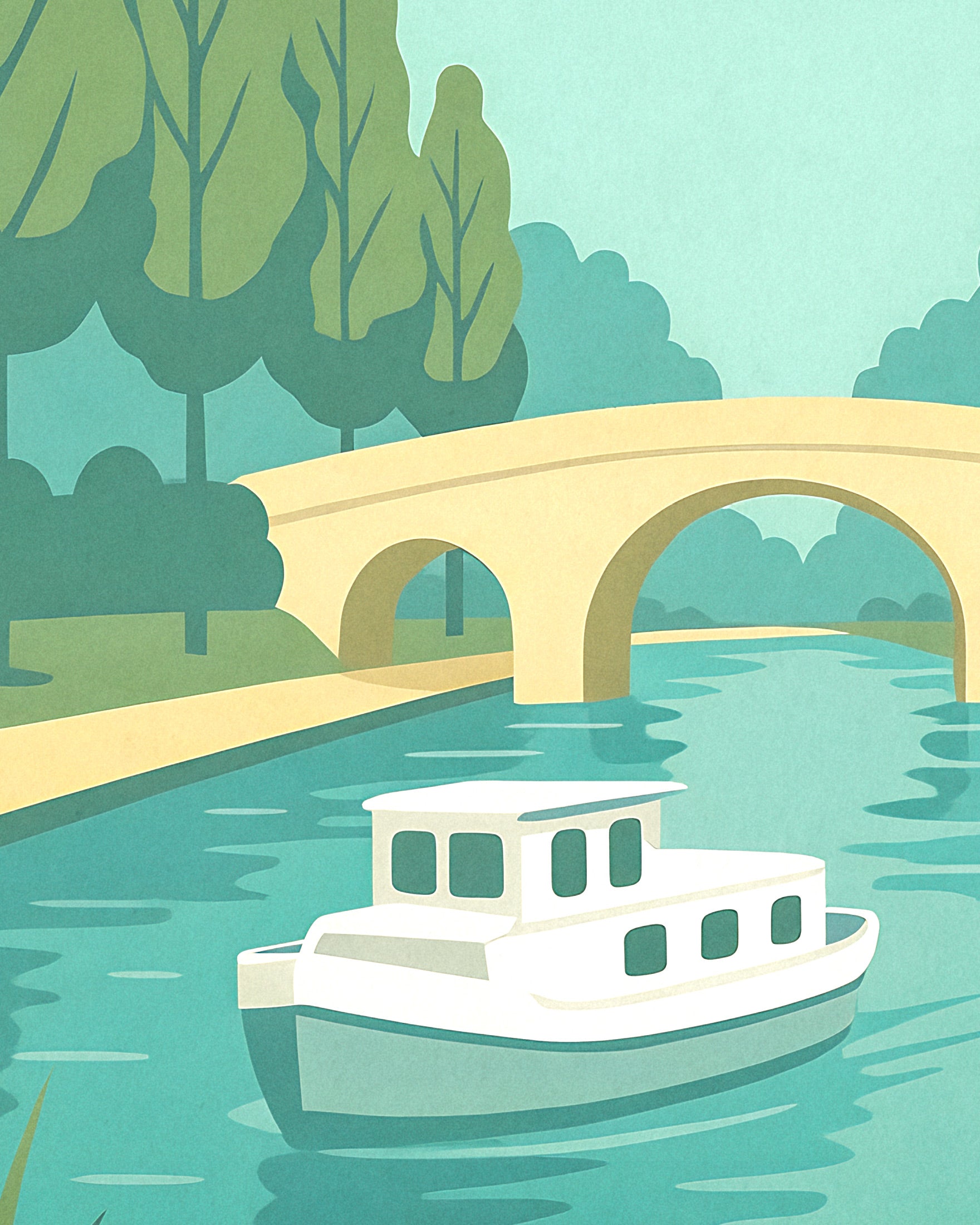Poster di viaggio Canal du Midi - Via d'acqua francese