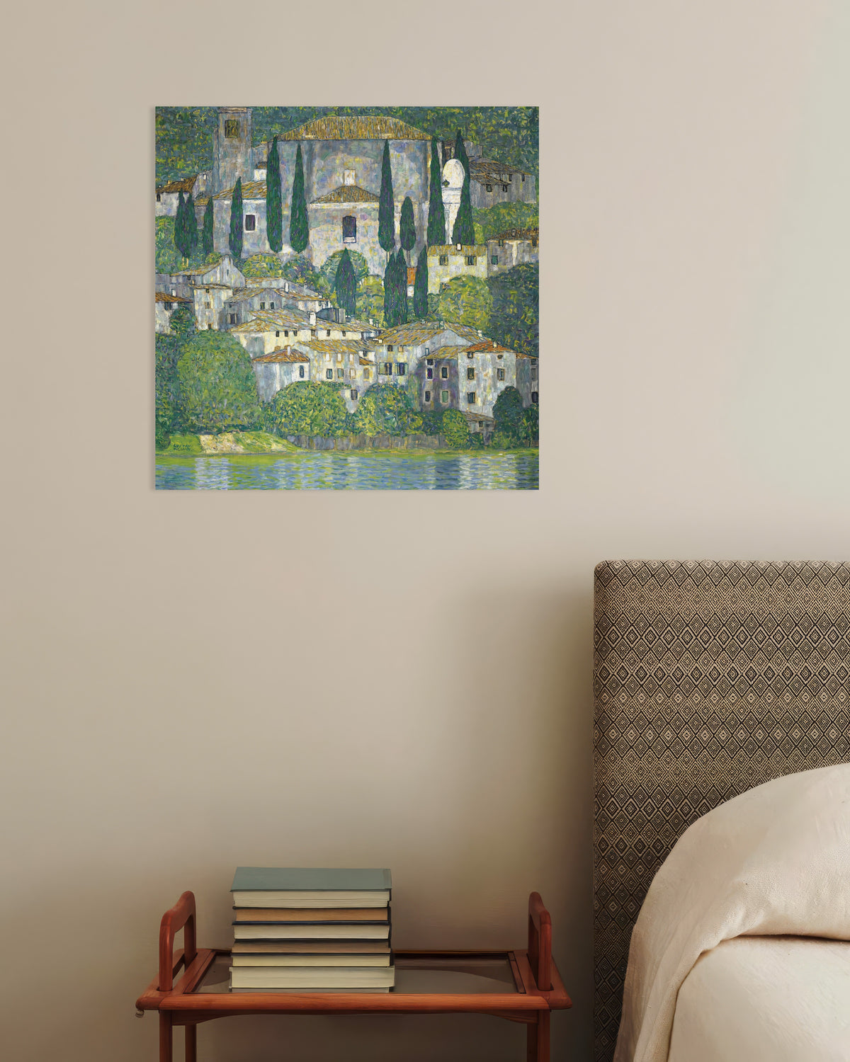 Poster Chiesa a Cassone (Paesaggio con cipressi) (1913) di Gustav Klimt