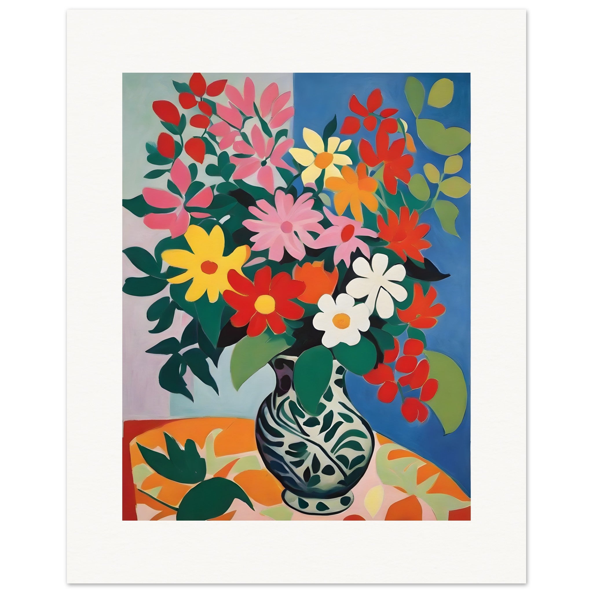 Forme espressive e astratte, sensibilità decorativa, Fiori - Poster