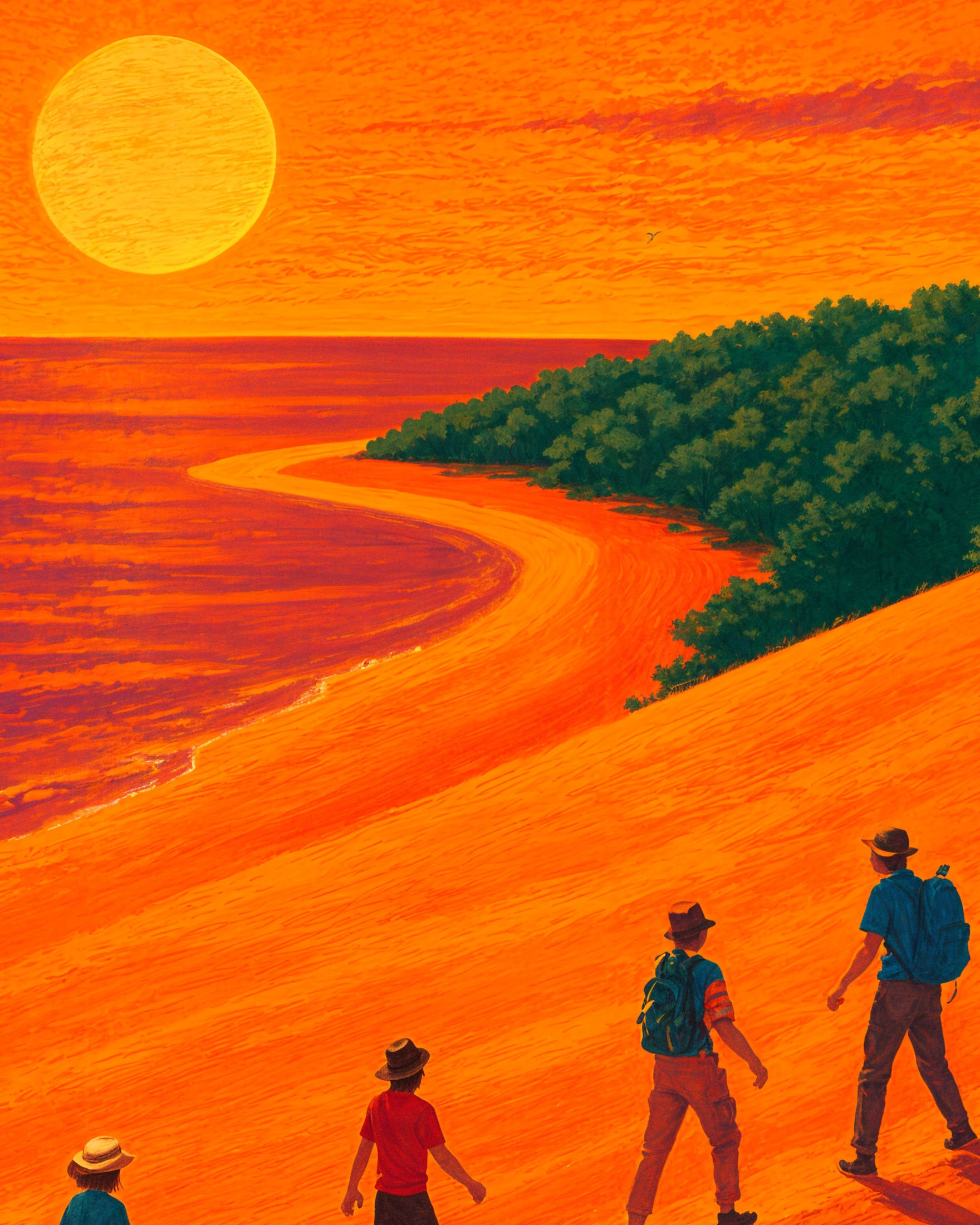 Duna di Pilat 02, Tramonto - Poster