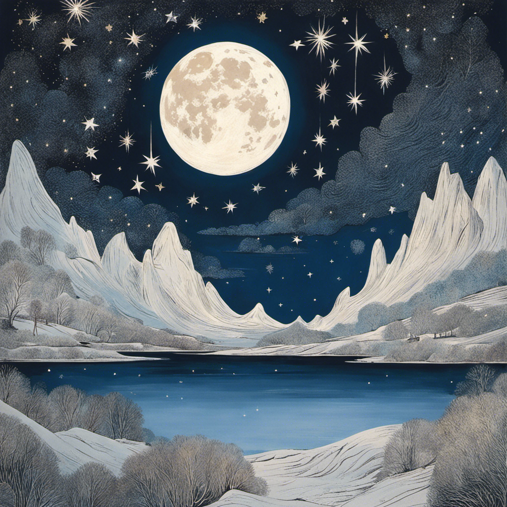 Moomins, Luna e cielo stellato - Poster