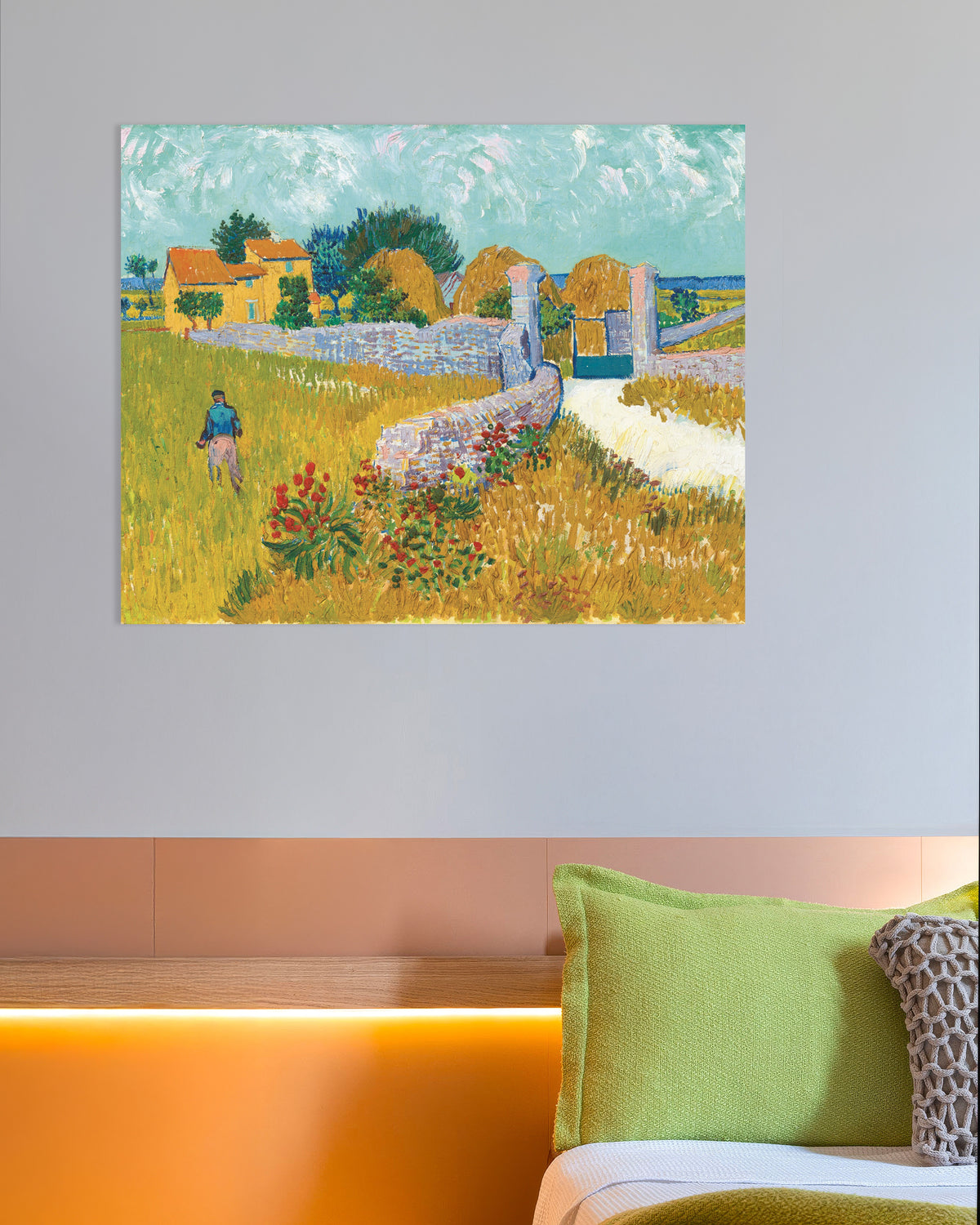 Poster di Fattoria in Provenza (1888) di Vincent van Gogh