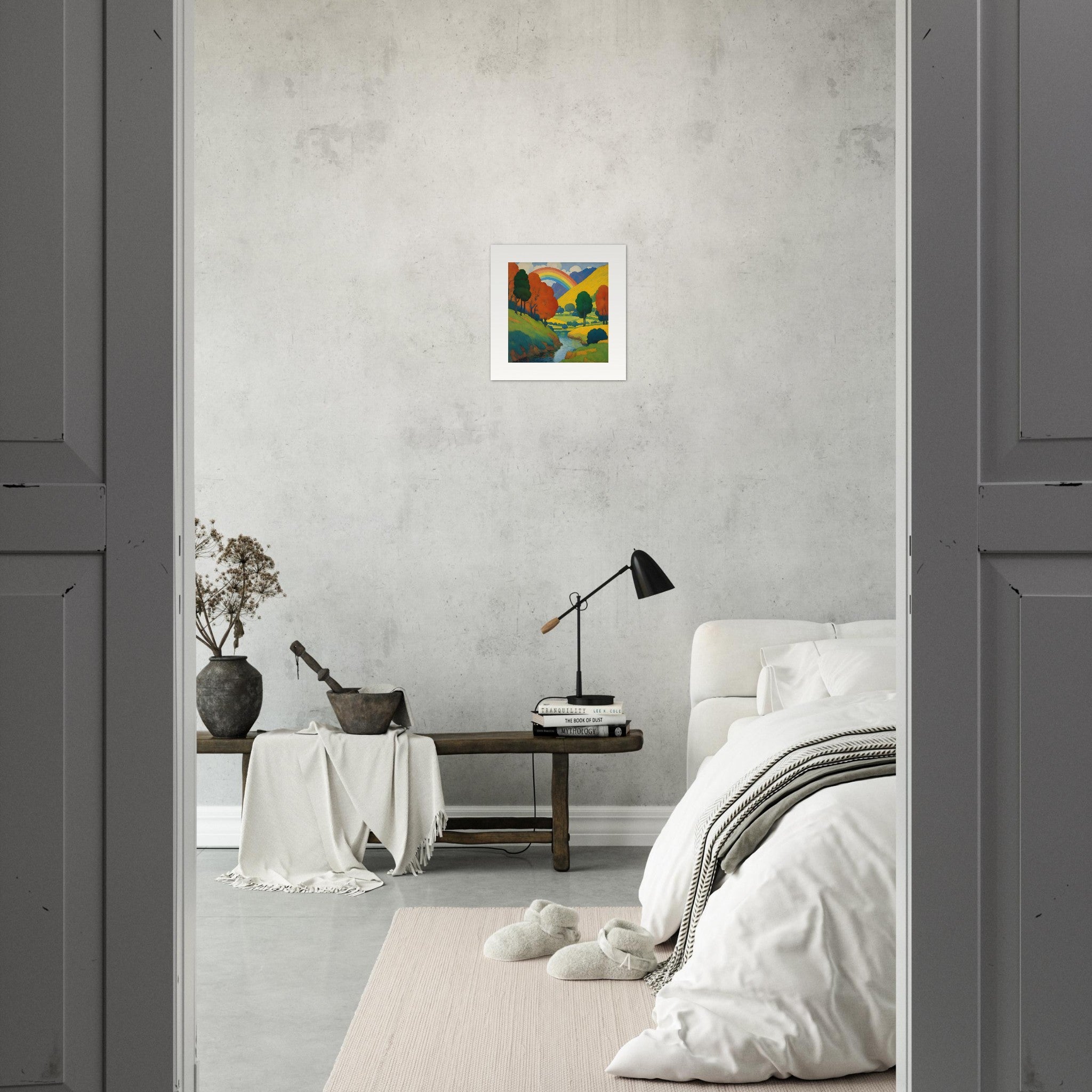 Simbolismo con colori vivaci e forme semplificate, Arcobaleno - Poster