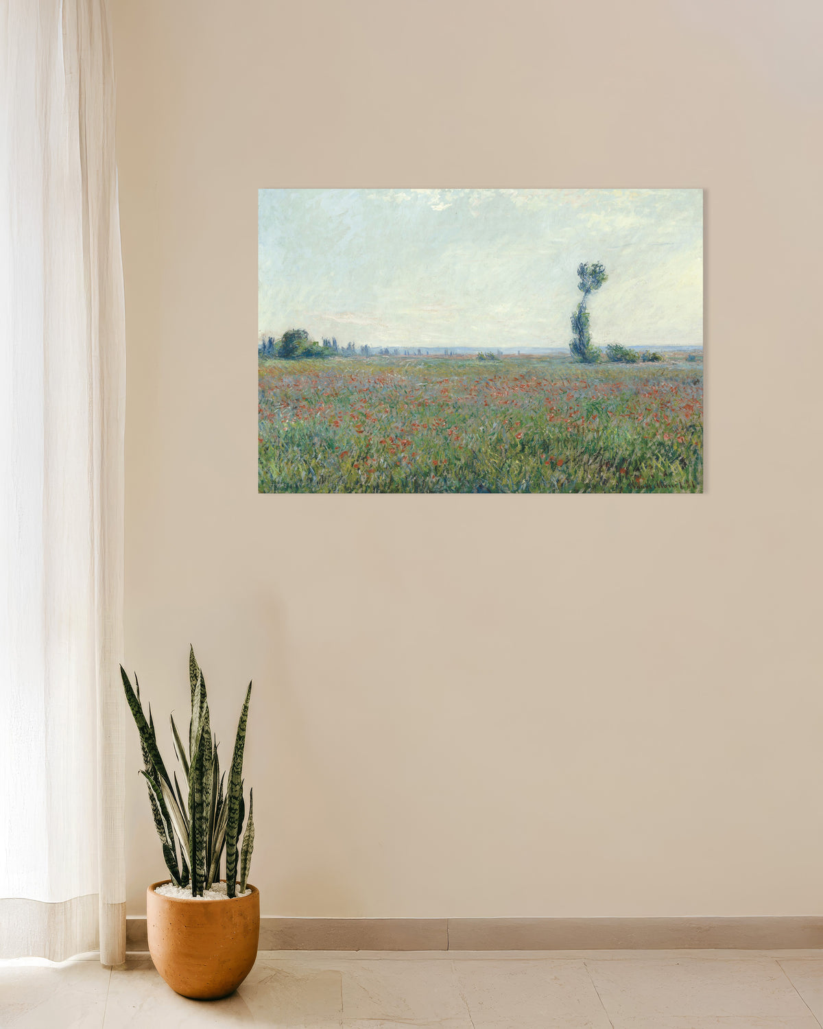 Poster Campo di papaveri di Claude Monet
