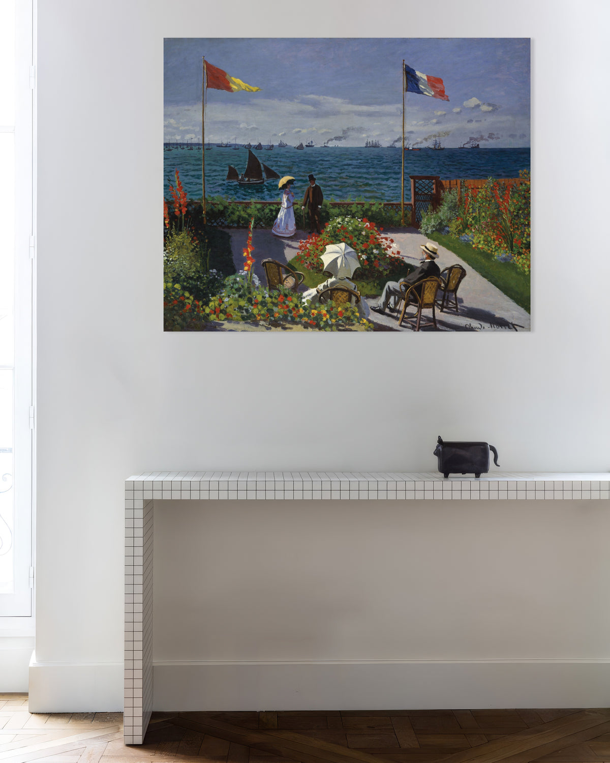 Poster Giardino a Sainte-Adresse (1867) di Claude Monet