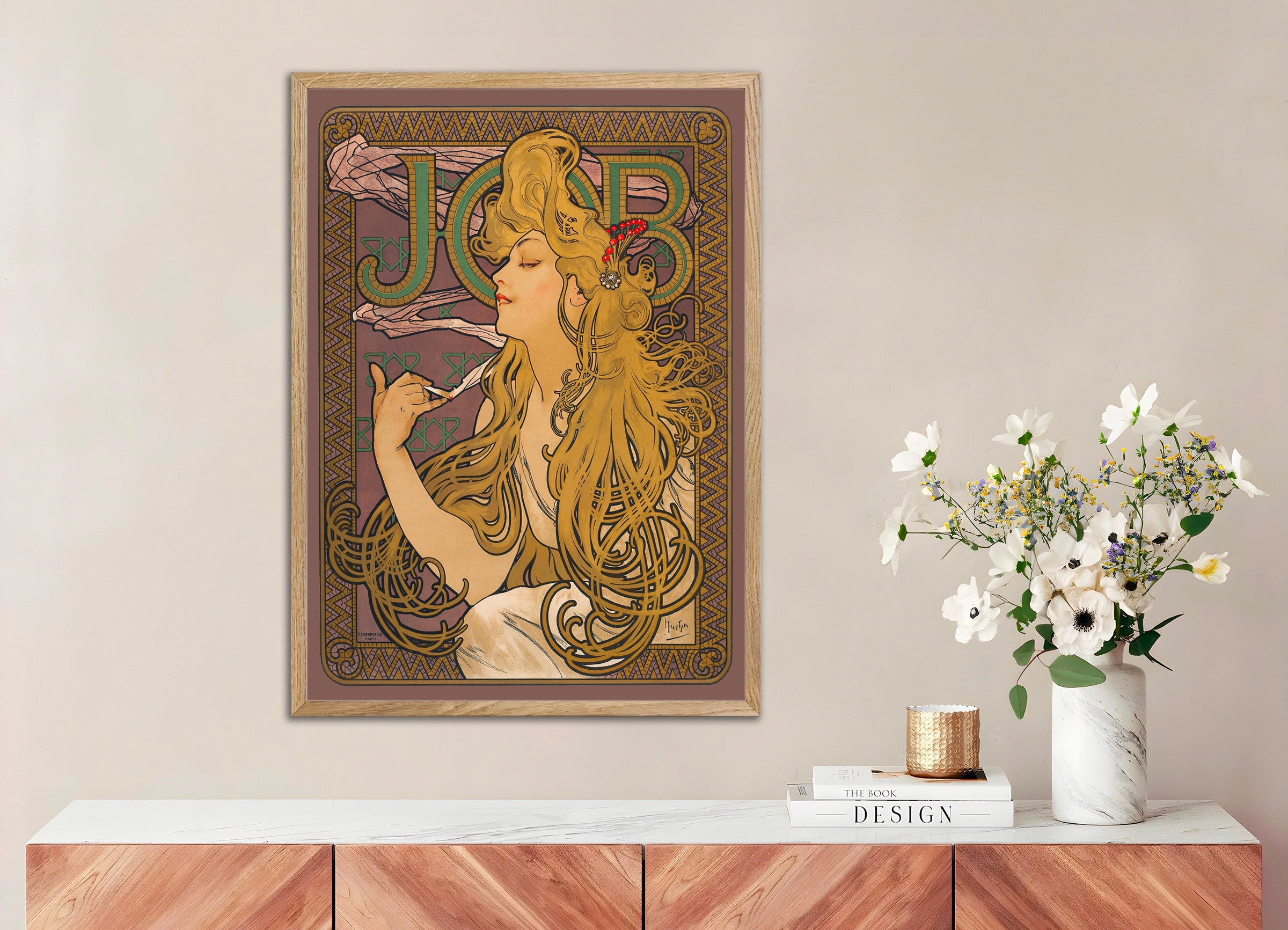 Lavoro (1896) di Alfons Mucha - Poster