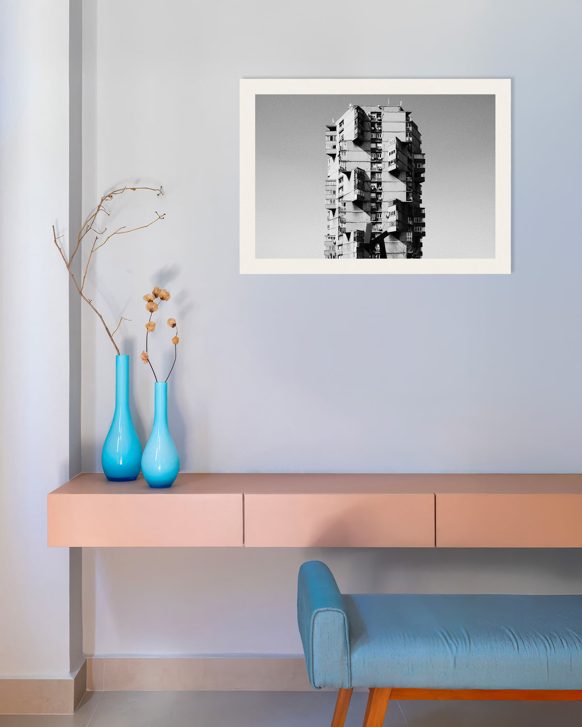 Poster «Torre solitaria con balconi sporgenti»
