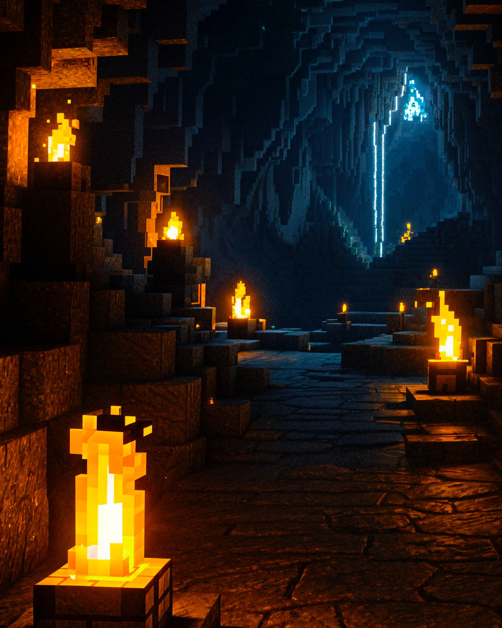 Minecraft cave decor