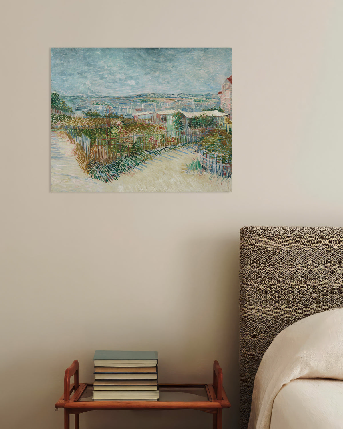 Poster di Montmartre, dietro il Moulin de la Galette (1887) di Vincent van Gogh