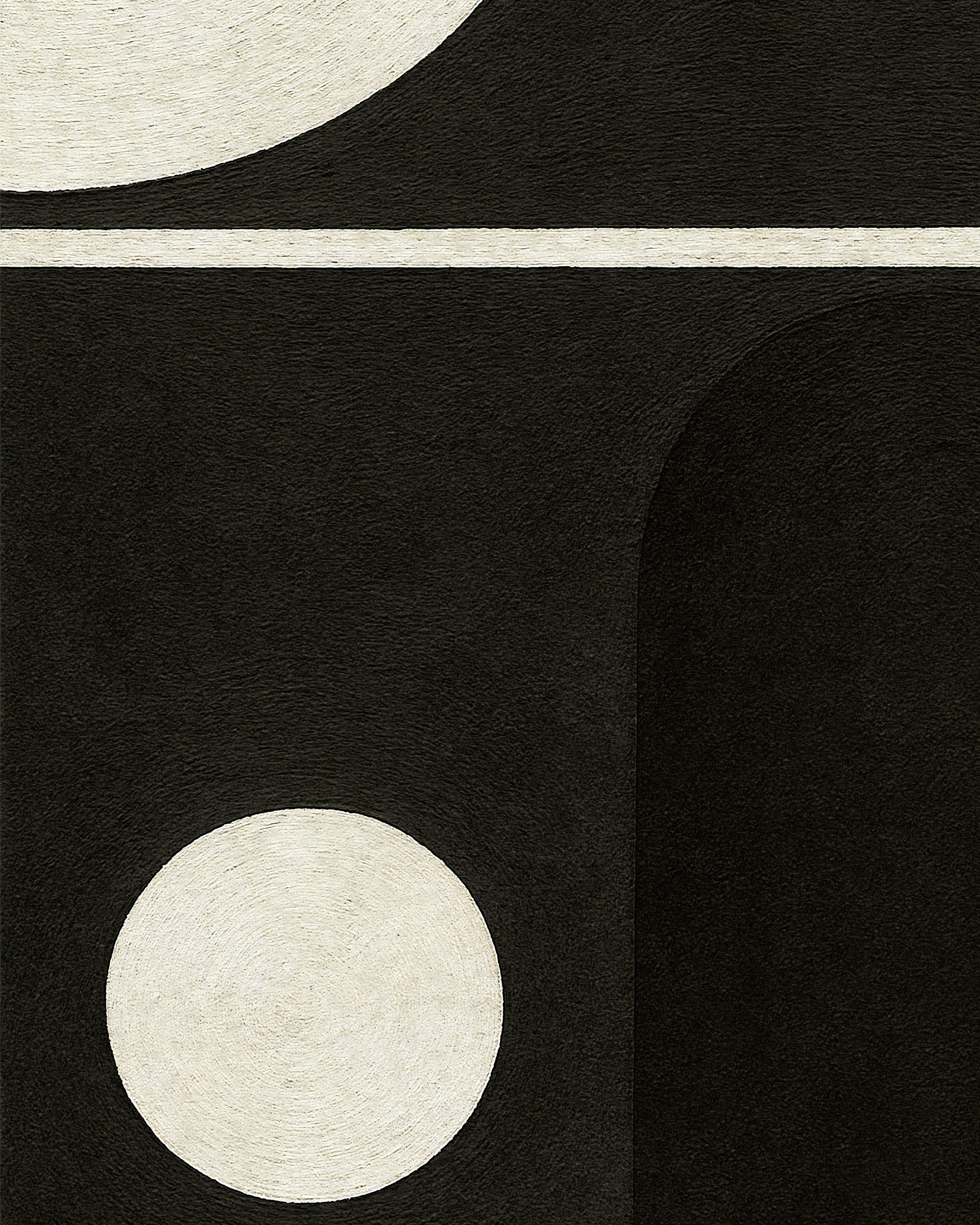 Forme nere e bianche – poster geometrico minimalista