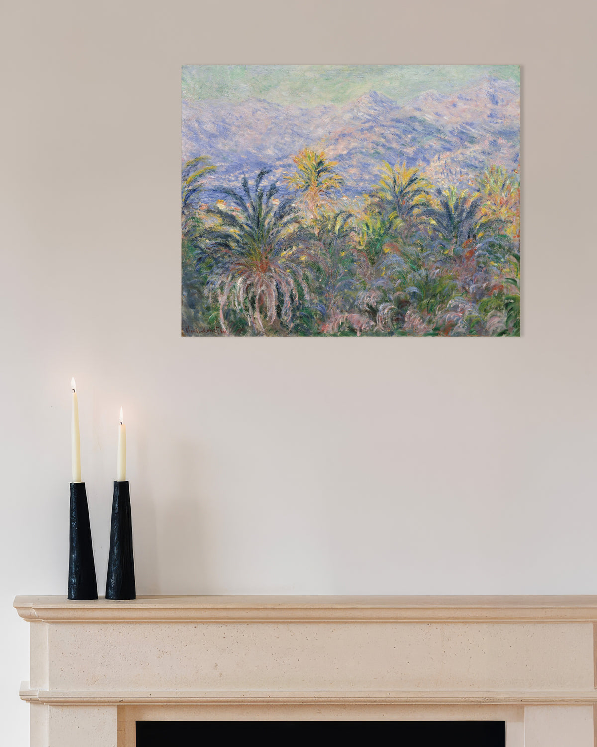 Poster Palme a Bordighera (1884) di Claude Monet