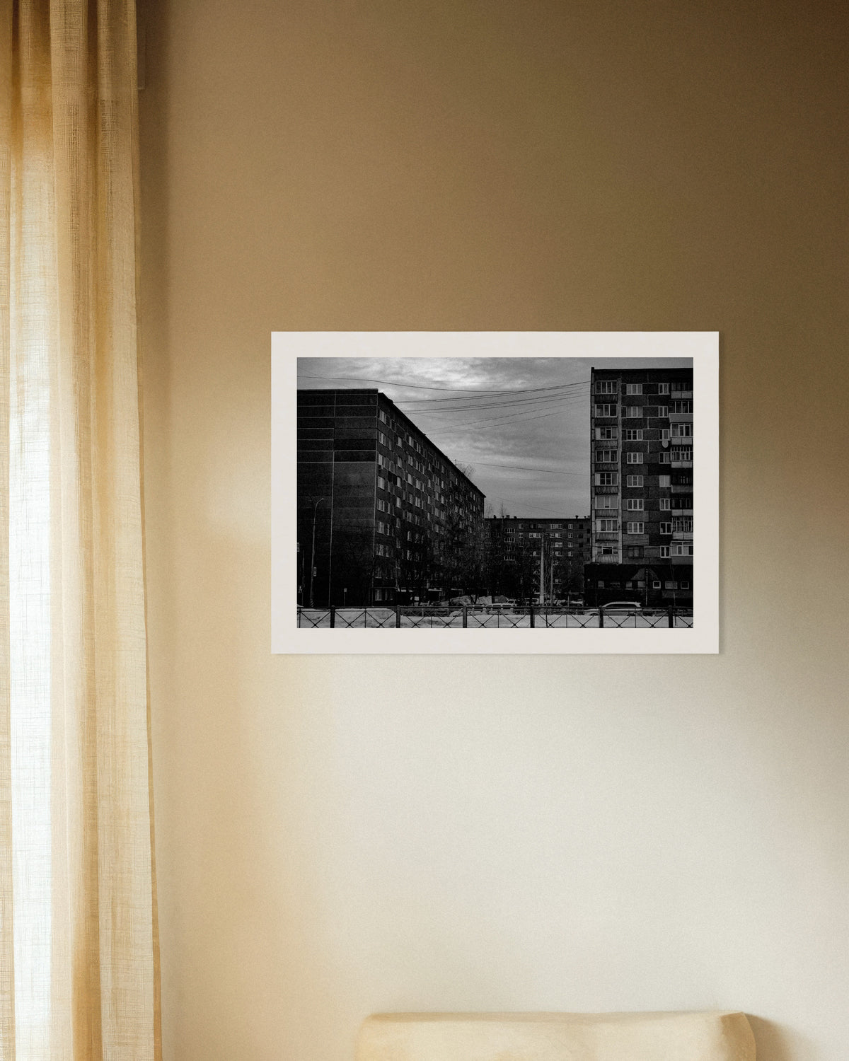 Poster «Palazzi prefabbricati in inverno»