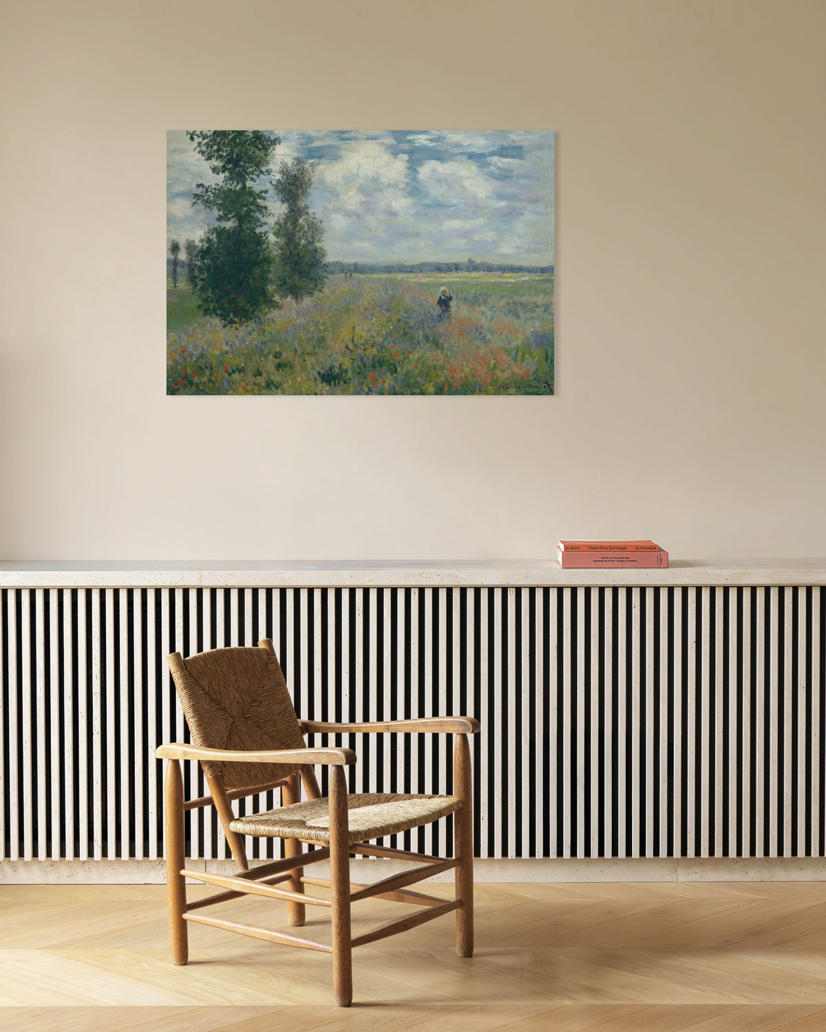 Poster Campi di papaveri vicino ad Argenteuil (1875) di Claude Monet