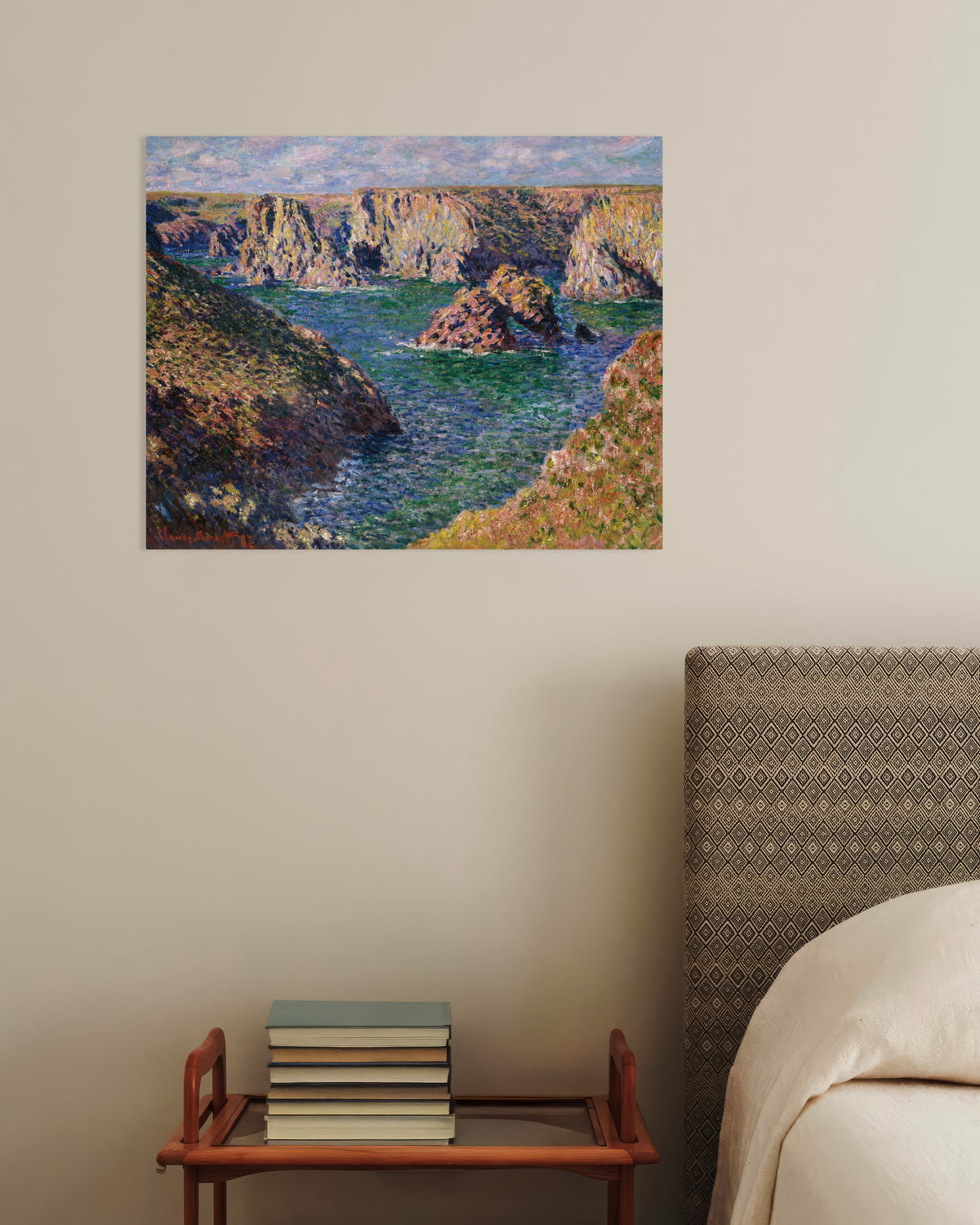 Poster Port-Domois, Belle-Île (1887) di Claude Monet