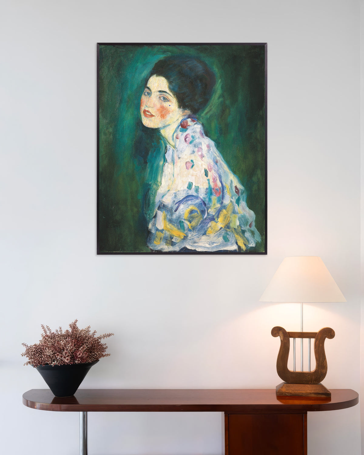 Poster Ritratto di signora (1916–1917) di Gustav Klimt con cornice in metallo