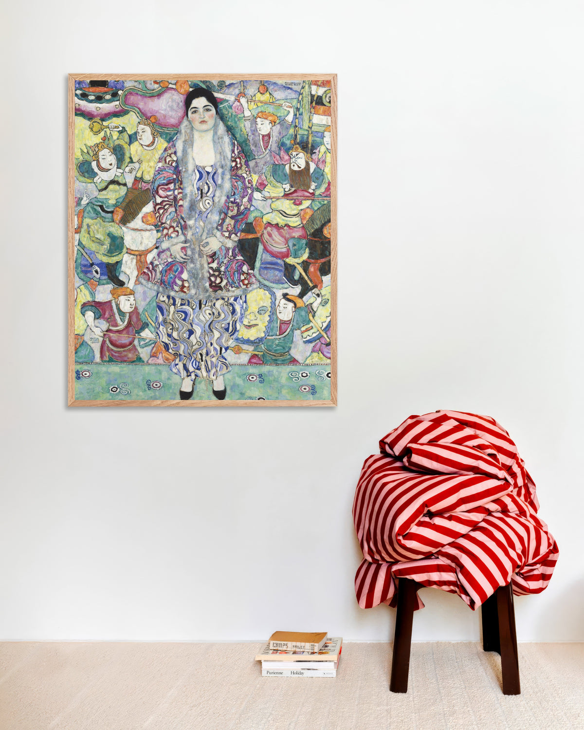 Poster di Ritratto di Friederike Maria Beer (1916) di Gustav Klimt, con cornice in legno naturale