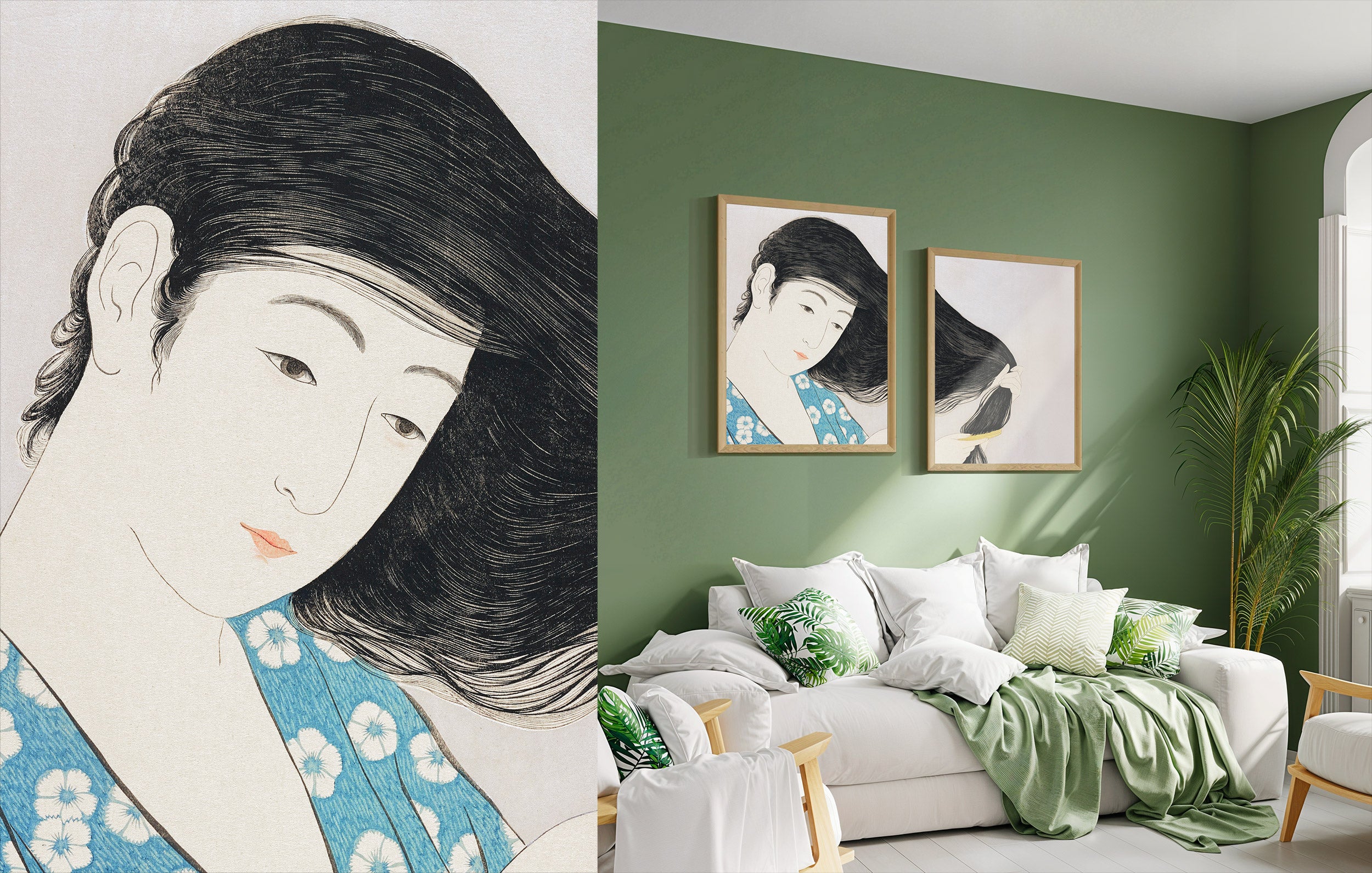 Goyo Hashiguchi art print, wall decor