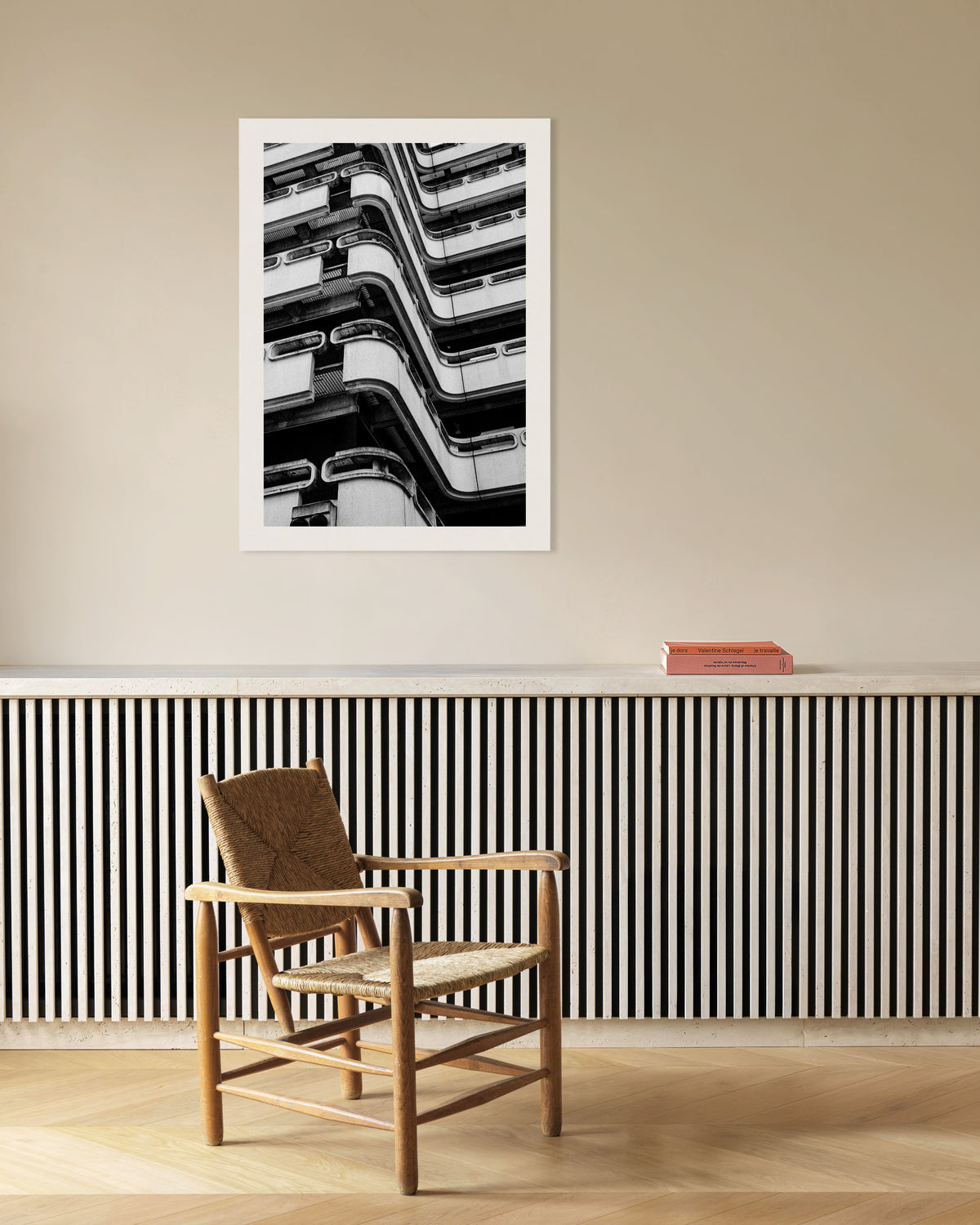 Poster «Balconi in cemento ondulato»
