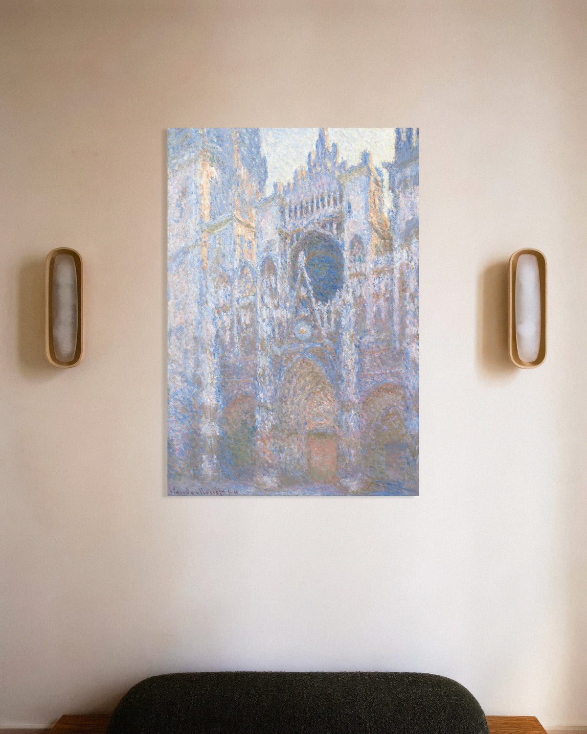 Poster La cattedrale di Rouen, facciata ovest (1894) di Claude Monet