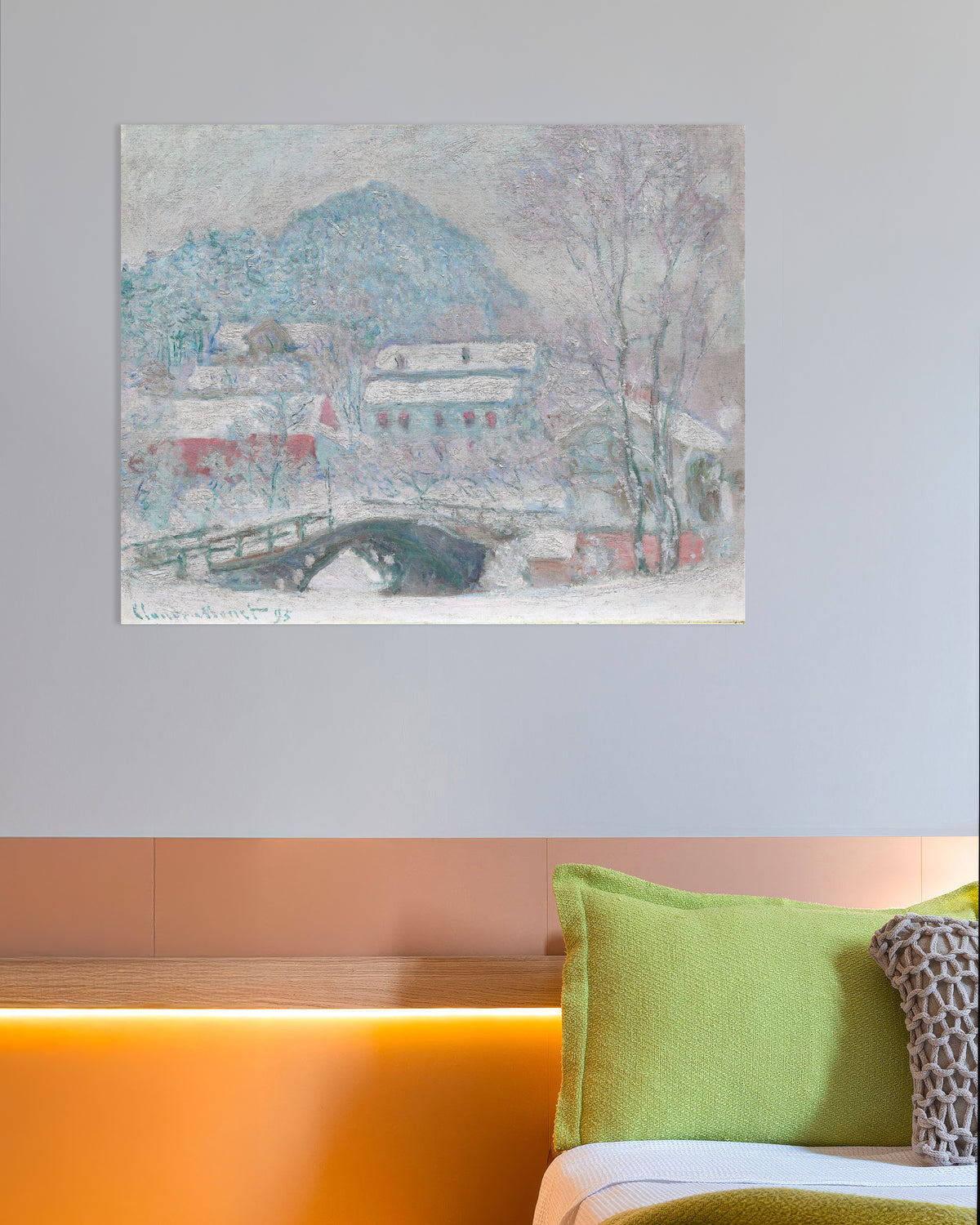Poster Sandvika, Norvegia (1895) di Claude Monet