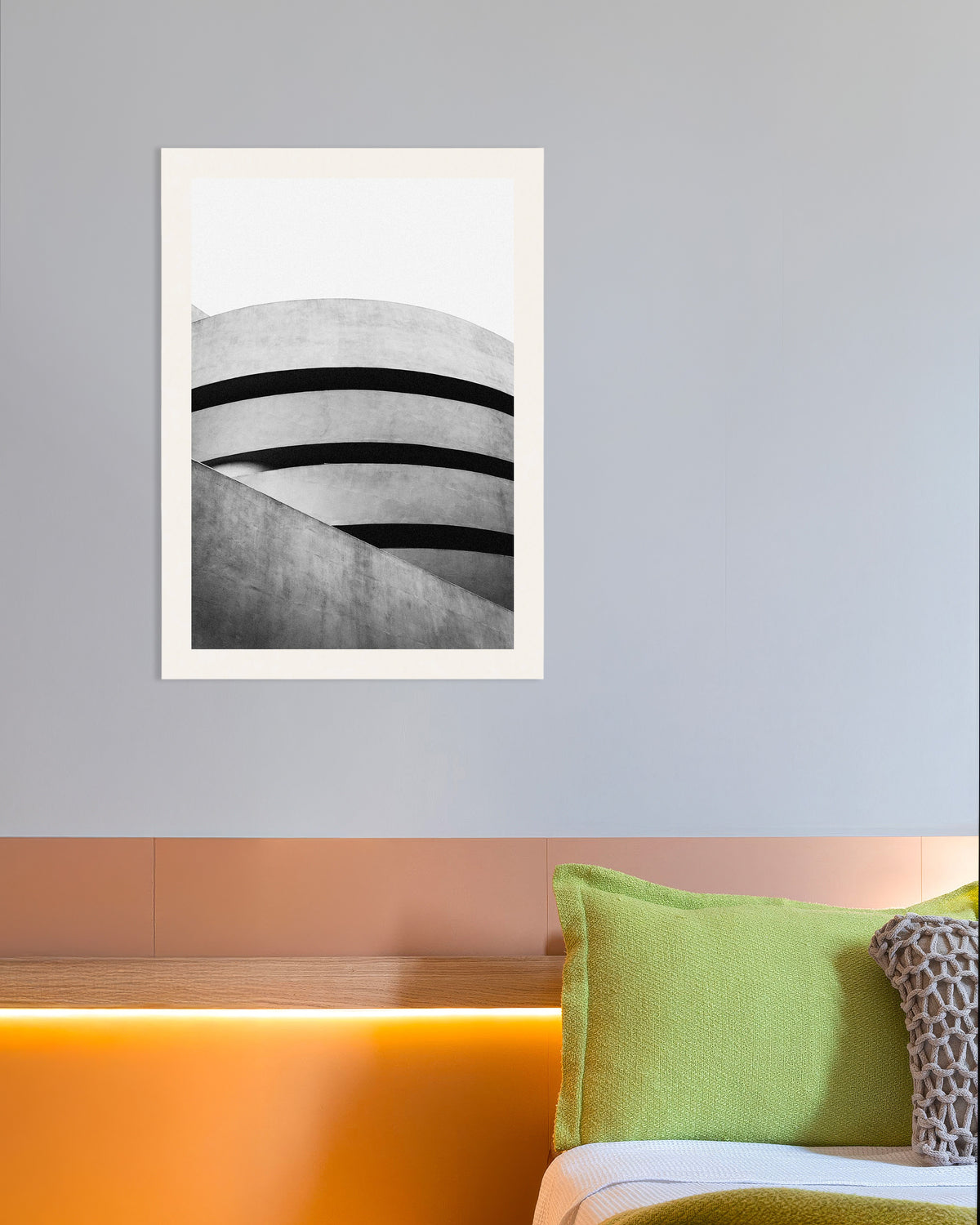 Poster «Curve del museo a spirale»