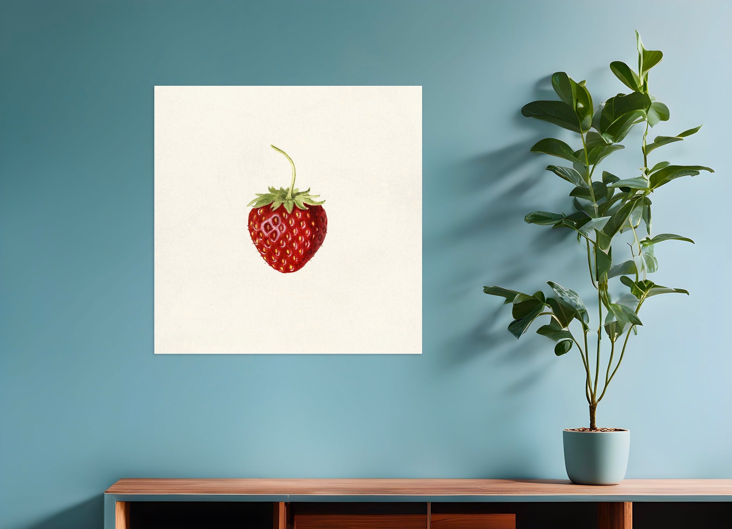 Poster of Strawberry Poster - Watercolor