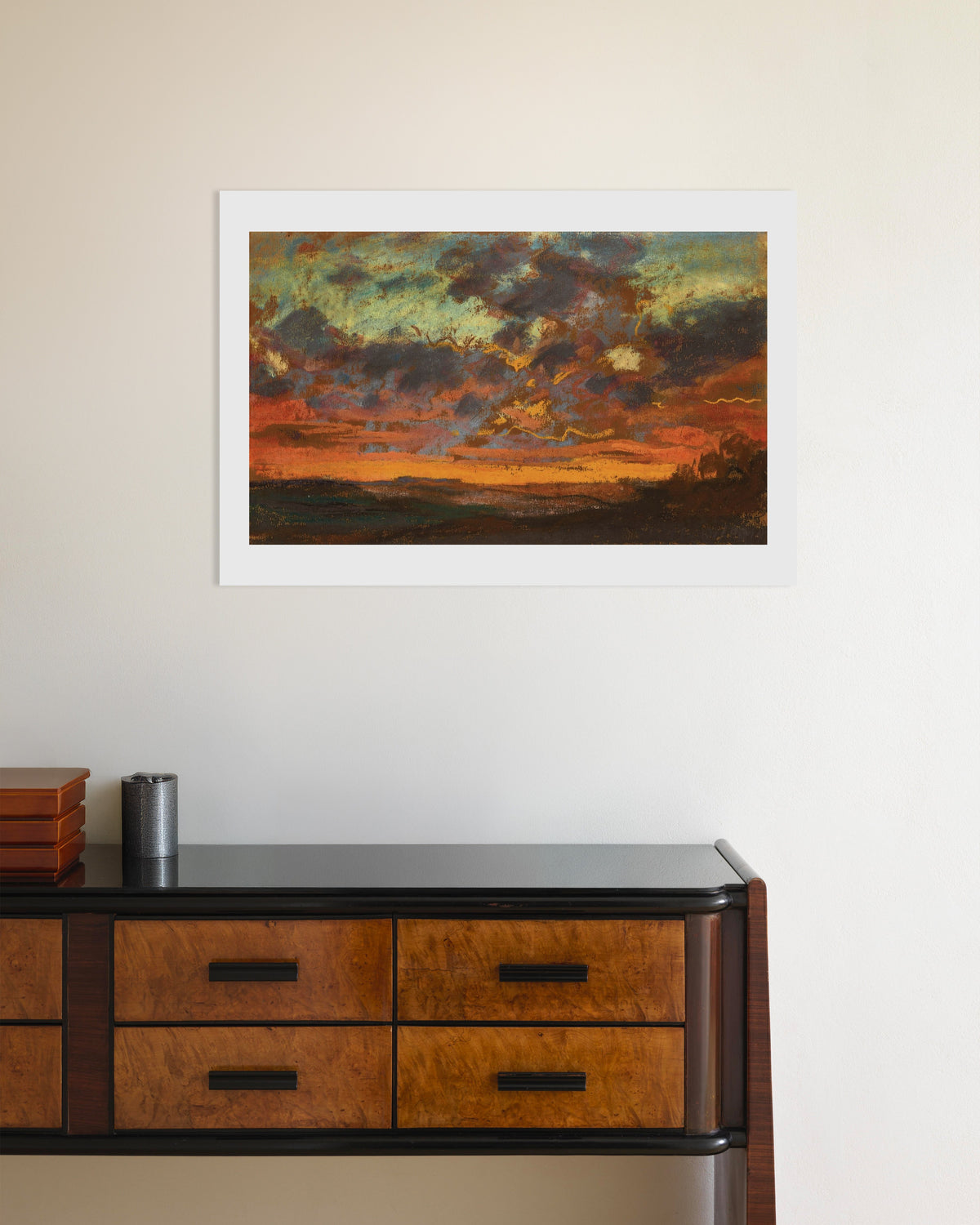Poster Tramonto (circa 1868) di Claude Monet