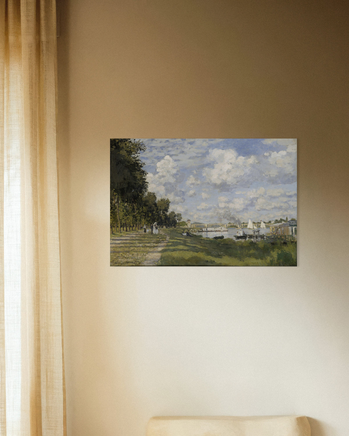 Poster Il bacino di Argenteuil (circa 1872) di Claude Monet