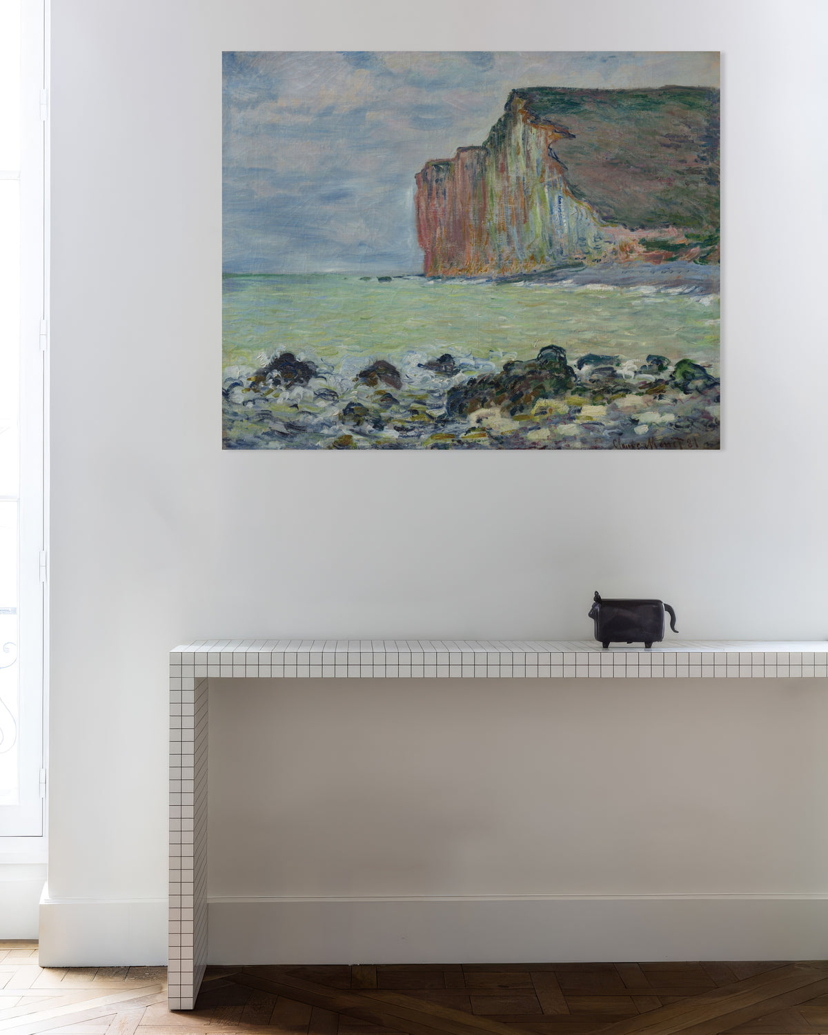 Poster La scogliera delle Petites-Dalles (1881) di Claude Monet