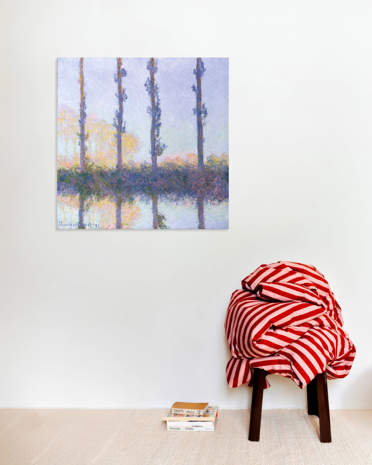Poster I quattro alberi (1891) di Claude Monet
