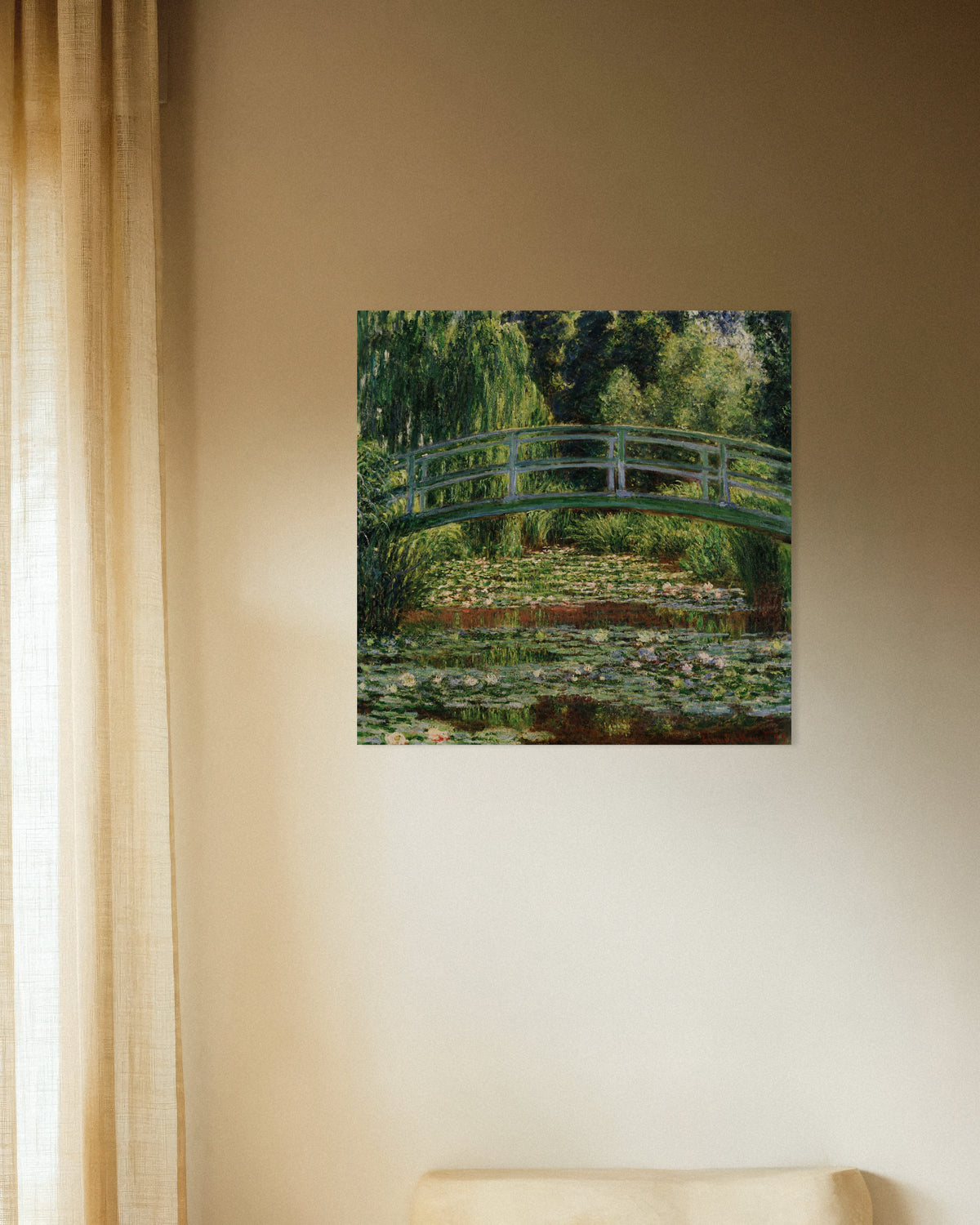 Poster Il ponte giapponese e lo stagno delle ninfee, Giverny (1899) di Claude Monet