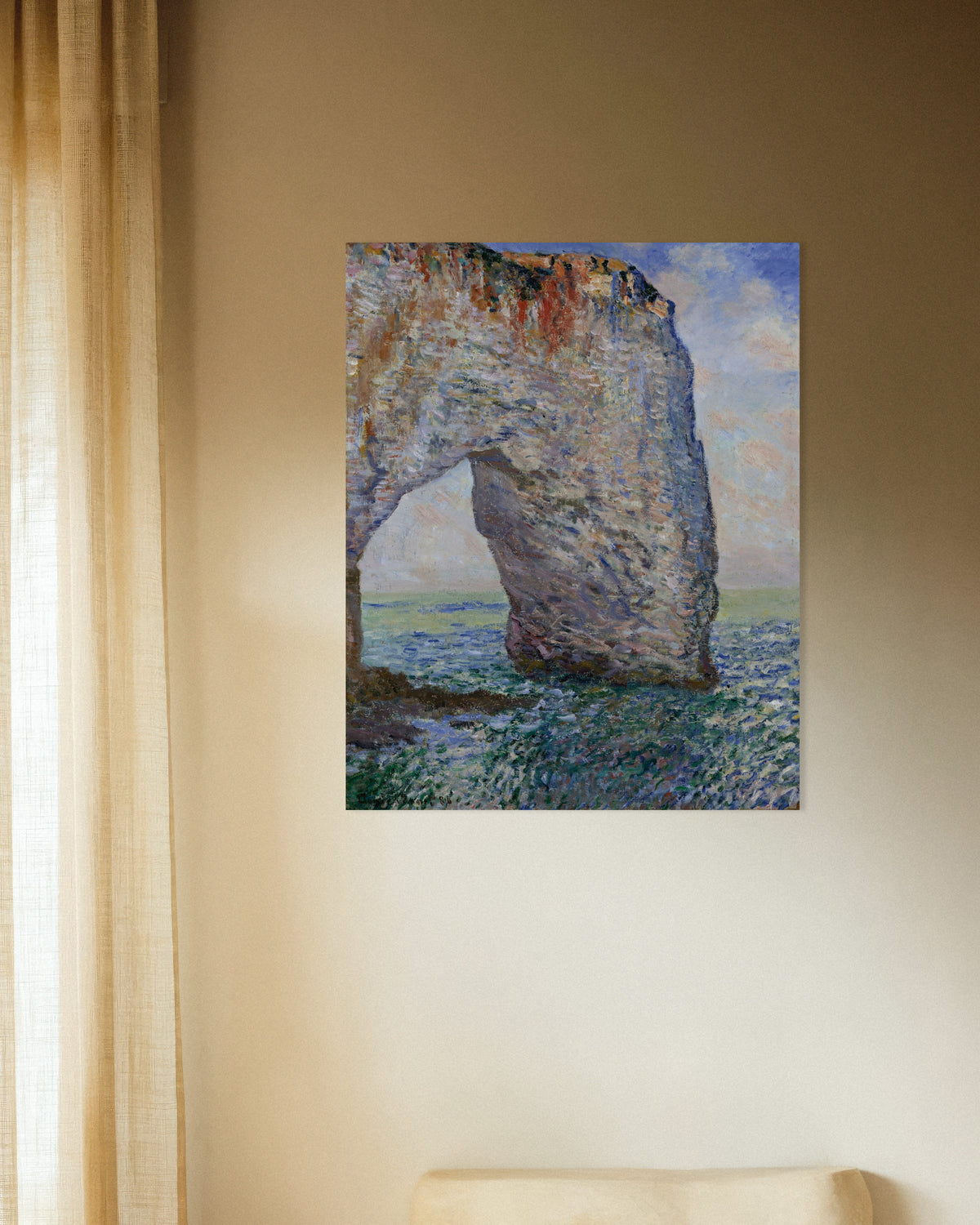 Poster La Manneporte vicino a Étretat (1886) di Claude Monet
