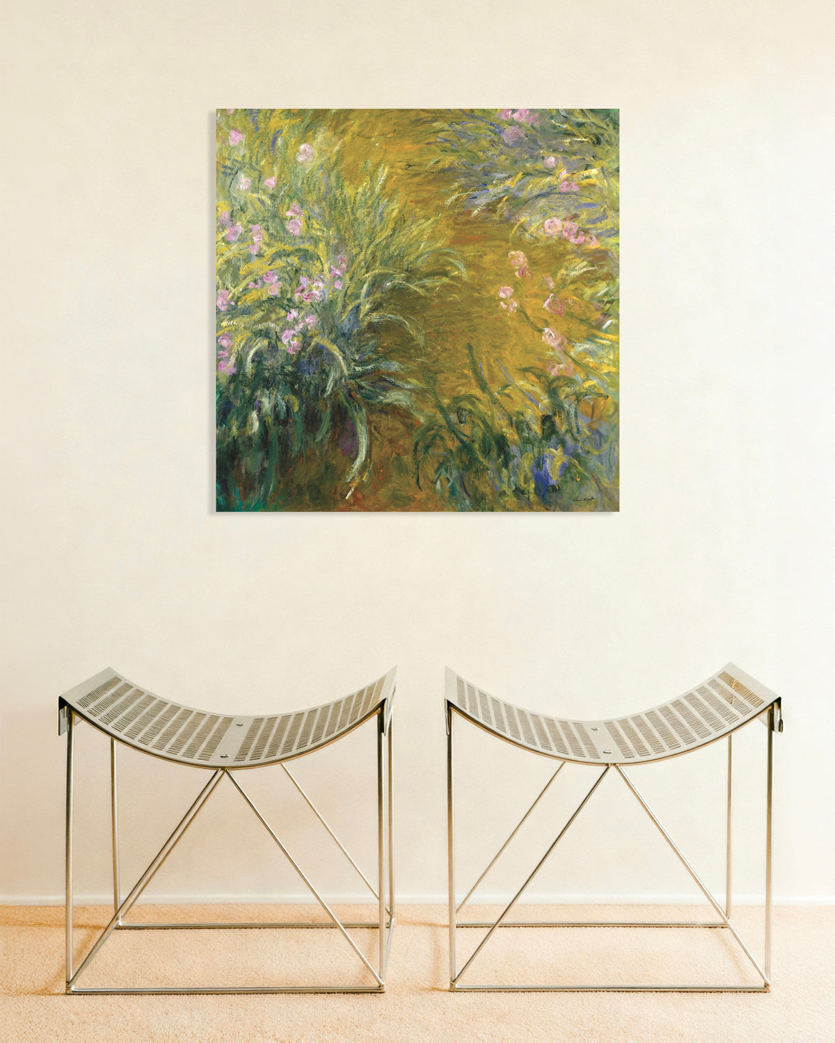Poster Il sentiero tra gli iris (1914–1917) di Claude Monet