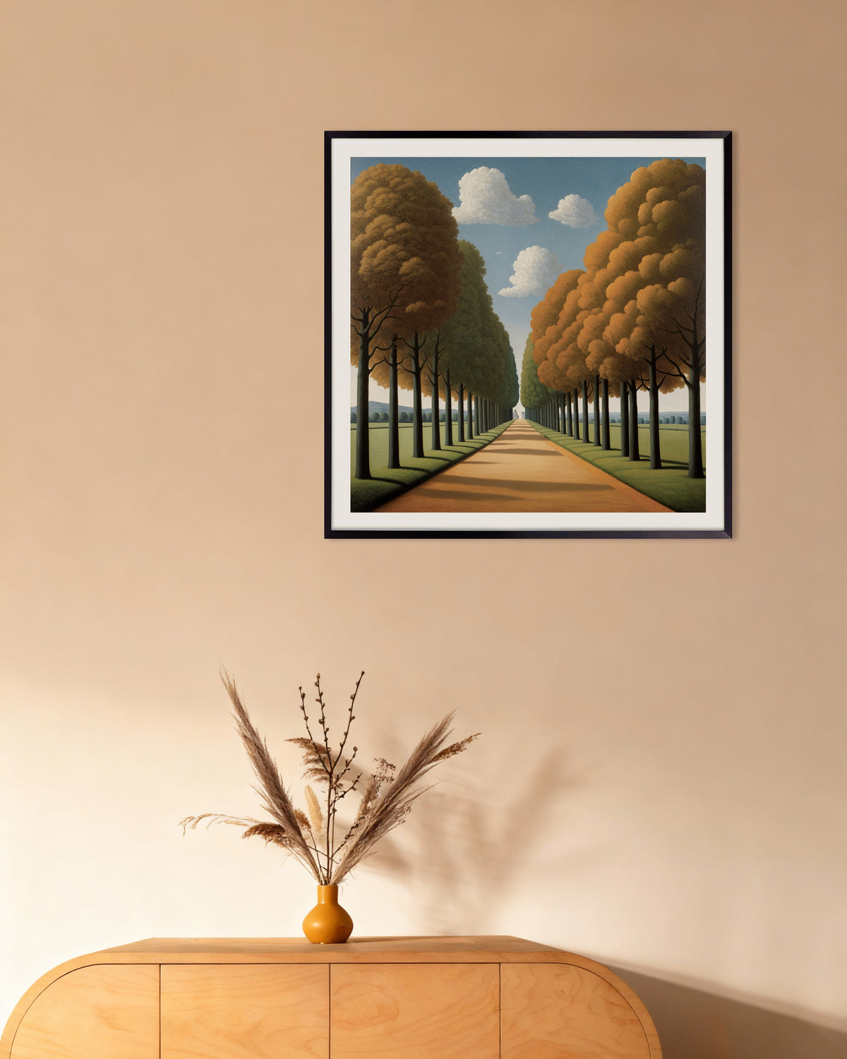 Poster La strada verso l’eternità con cornice in metallo nero