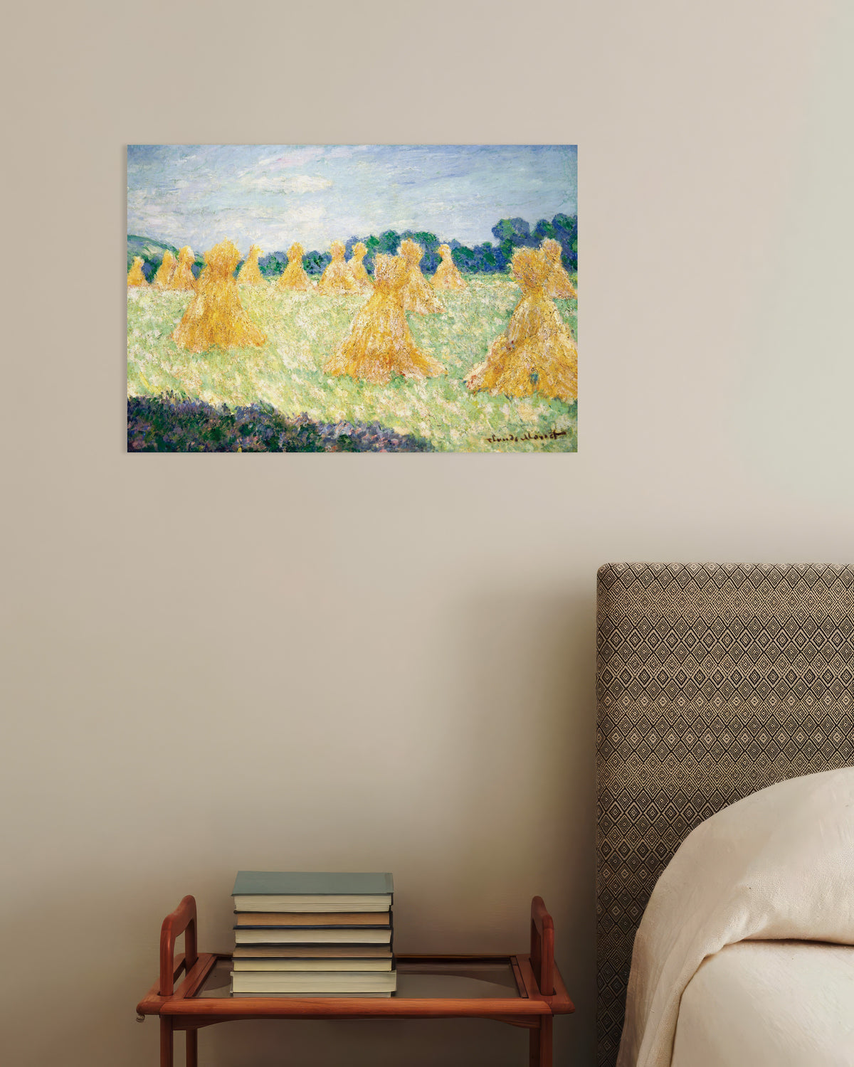 Poster Le signorine di Giverny, effetto di sole (1894) di Claude Monet