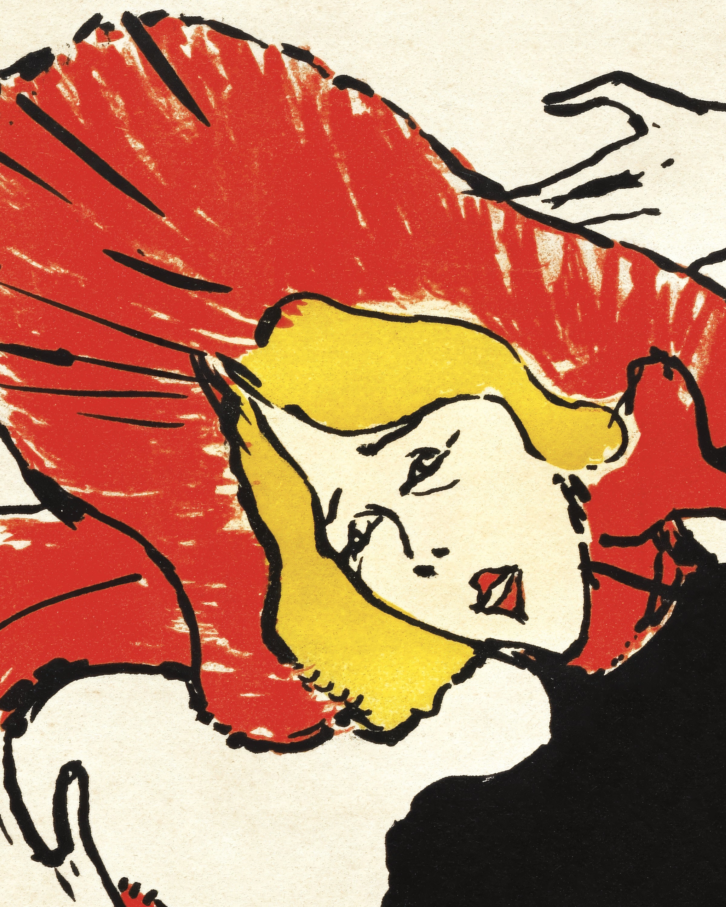 Jane Avril (1899) di Henri de Toulouse-Lautrec Poster